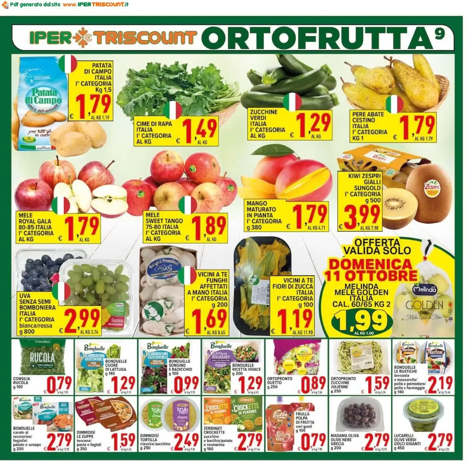 Iper Triscount Supermercati: ¡SOTTOCOSTO! da 2 ottobre a 13 ottobre di 2026 - Pagina del volantino 9