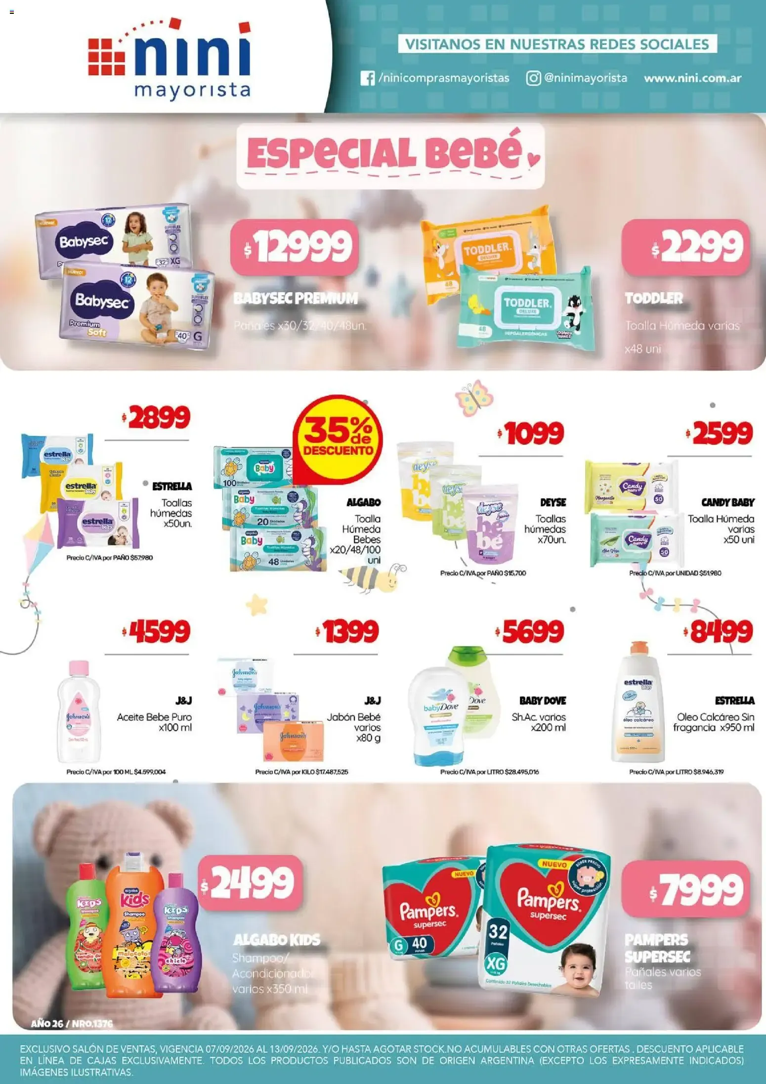 Ofertas de NINI Mayorista catálogo del 07/09/2026 - 13/09/2026 7 de septiembre al 13 de septiembre 2026 - Página 7 del catálogo