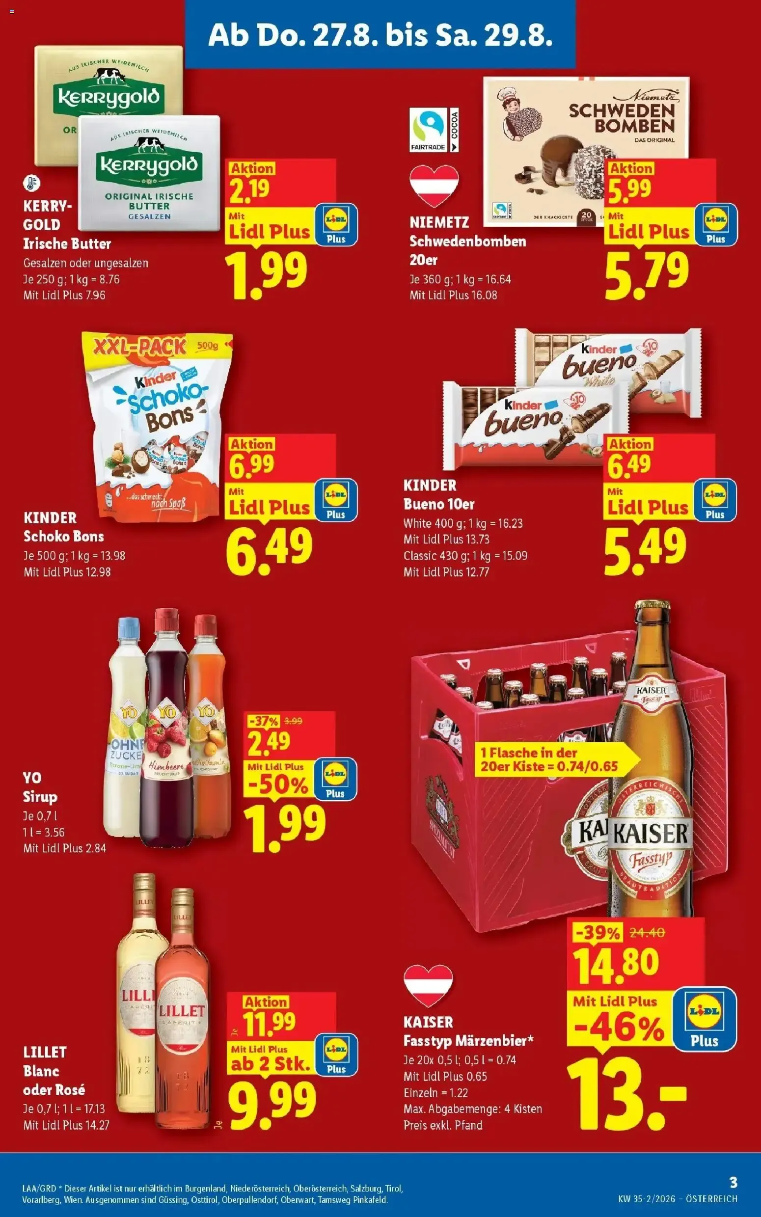 Lidl Flugblatt - Wien ab 27.08.2026 - Angebote ab donnerstag von 27. August bis 29. August 2026 - Flugblätt seite  3