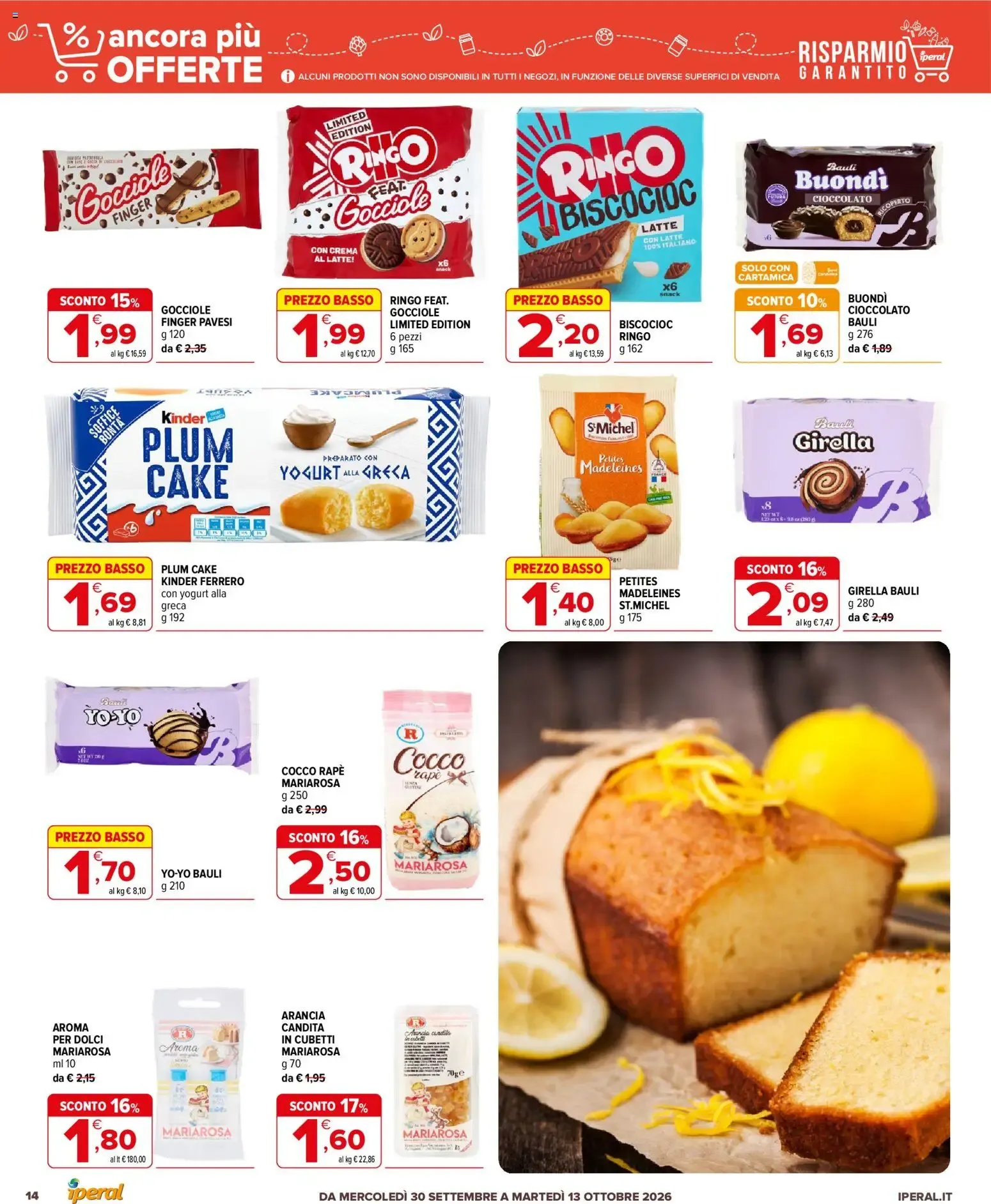 Nuovo Iperal volantino Ancora Più Offerte dal 30/09/2026 > offerte anteprima 🛍️ da 30 settembre a 13 ottobre di 2026 - Pagina del volantino 14