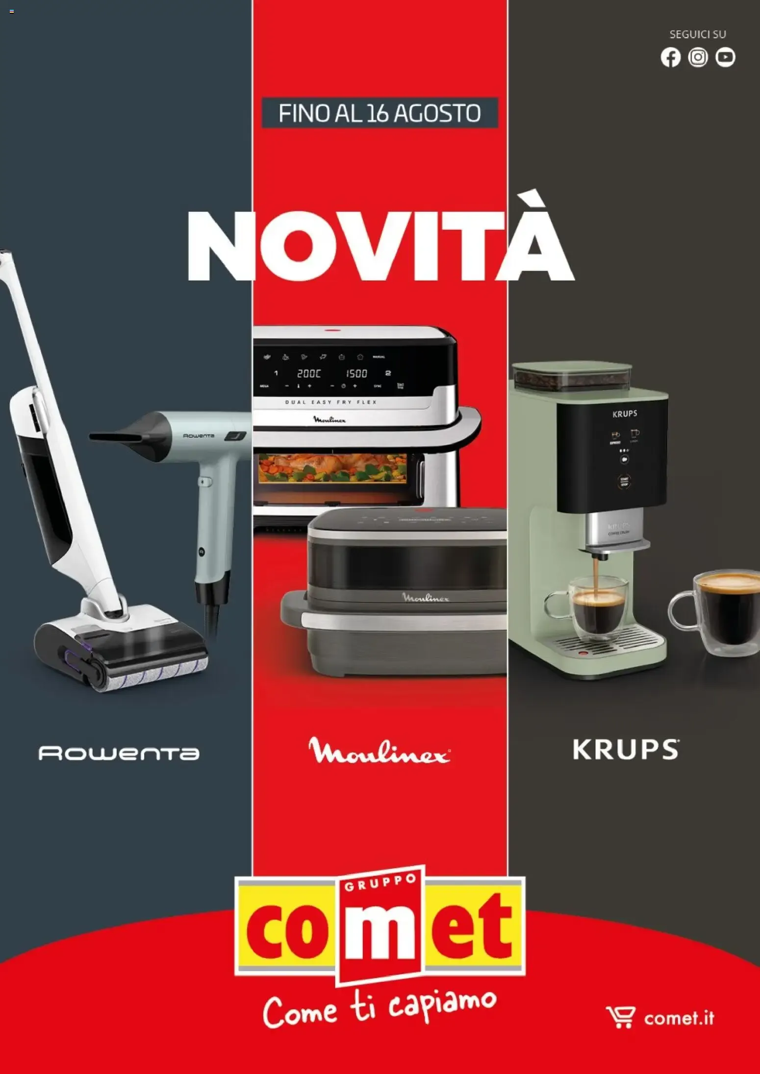Nuovo Comet volantino Moulinex, Rowenta e Krups dal 13/07/2026 > offerte anteprima 🛍️ da 13 luglio a 16 agosto di 2026 - Pagina del volantino 1