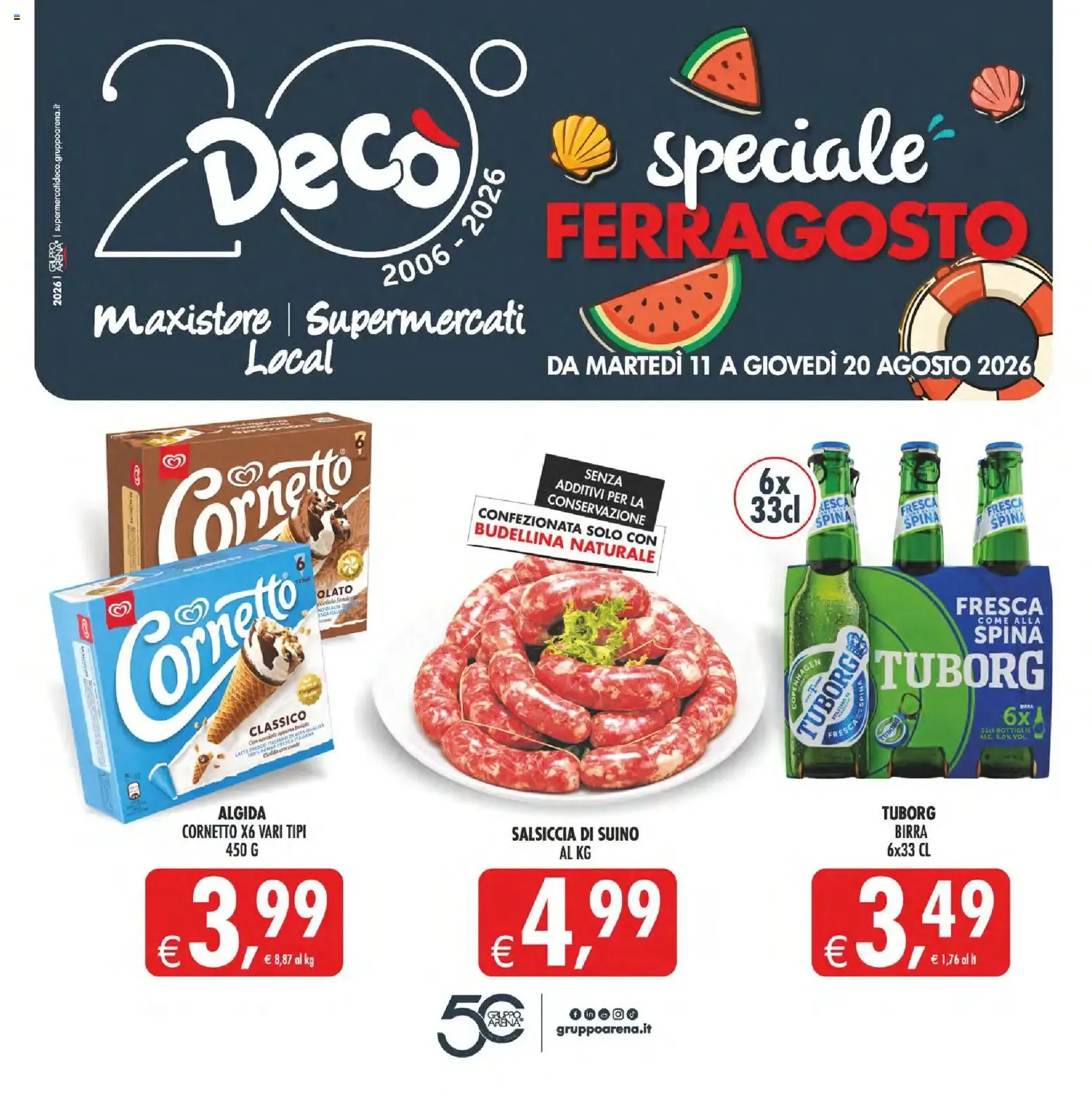 Nuovo Decò volantino Maxistore, Supermercati, Local Sicilia dal 11/08/2026 > offerte anteprima 🛍️ da 11 agosto a 20 agosto di 2026 - Pagina del volantino 1