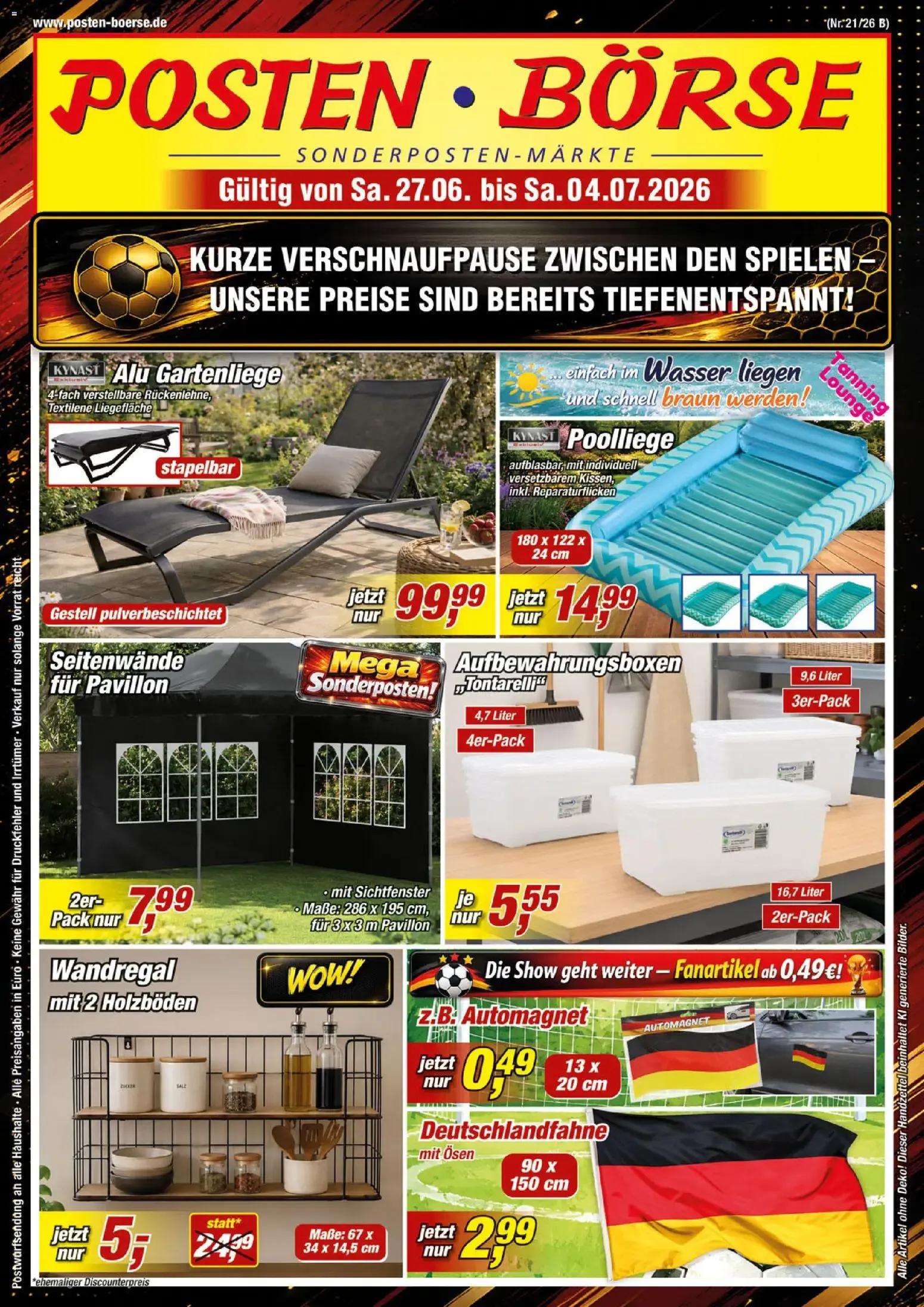 Posten Börse Prospekt (ab 27.06.2026) zum Blättern von 27. Juni bis 4. Juli 2026 - Prospekt seite 1