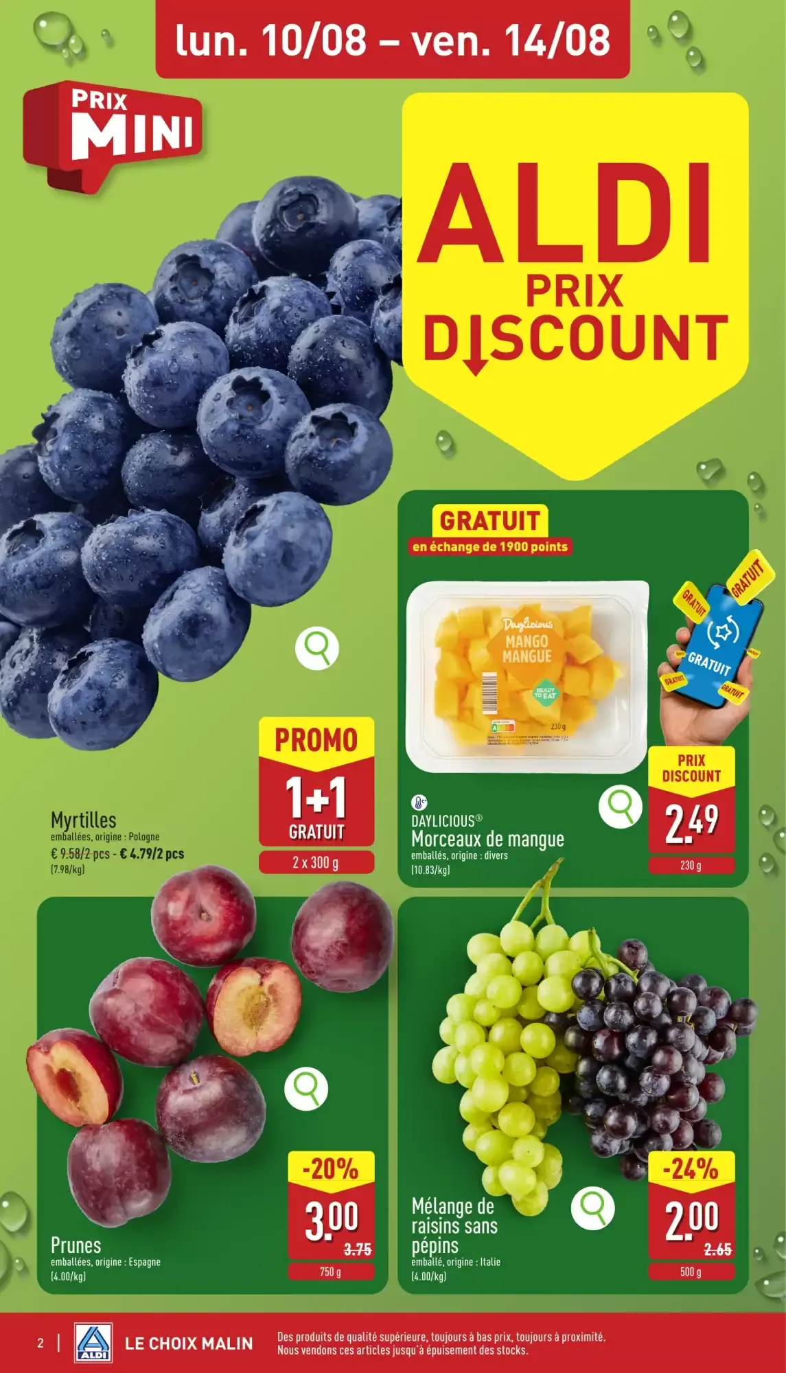 ALDI Dépliant du lun. 10/08 au ven. 14/08 van 10 augustus tot 14 augustus 2026 - folder pagina 2