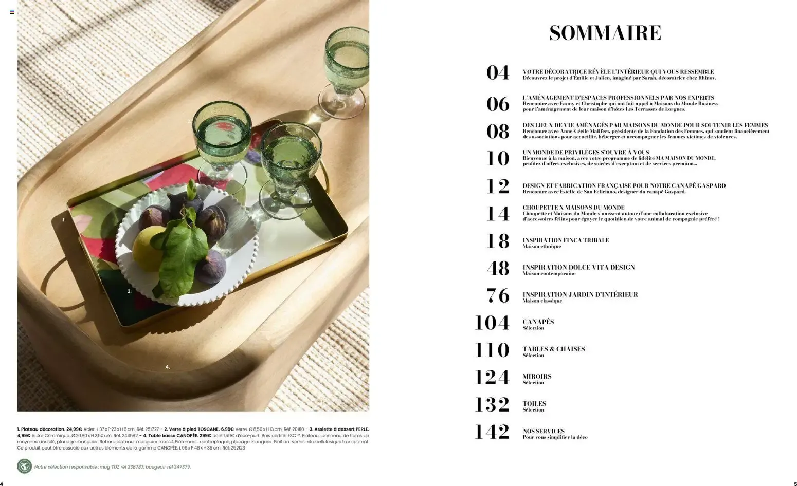 Maisons du Monde - Itinéraire Estival Collection Printemps - Été 2026 du 16 février au 1 septembre 2026 - Catalogue page 3