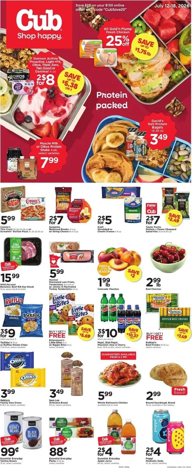 Current Cub leaflet valid from Sunday 07/12/2026 to Saturday 07/18/2026