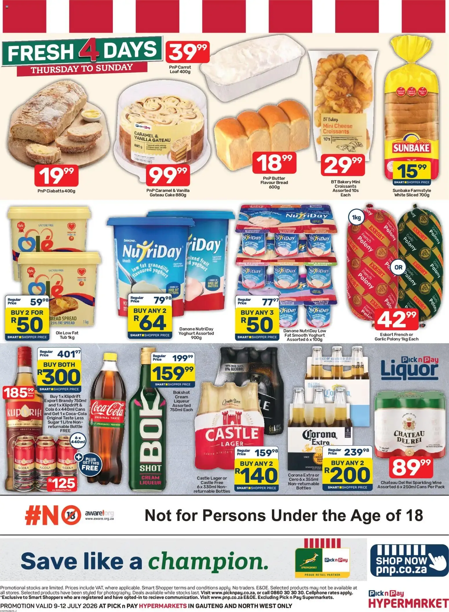 Pick n Pay Inland Provinces - Hypermarket Fresh Specials (09/07/2026 - 12/07/2026) Online from 9 July to 12 July 2026 - Catalogue Page 2