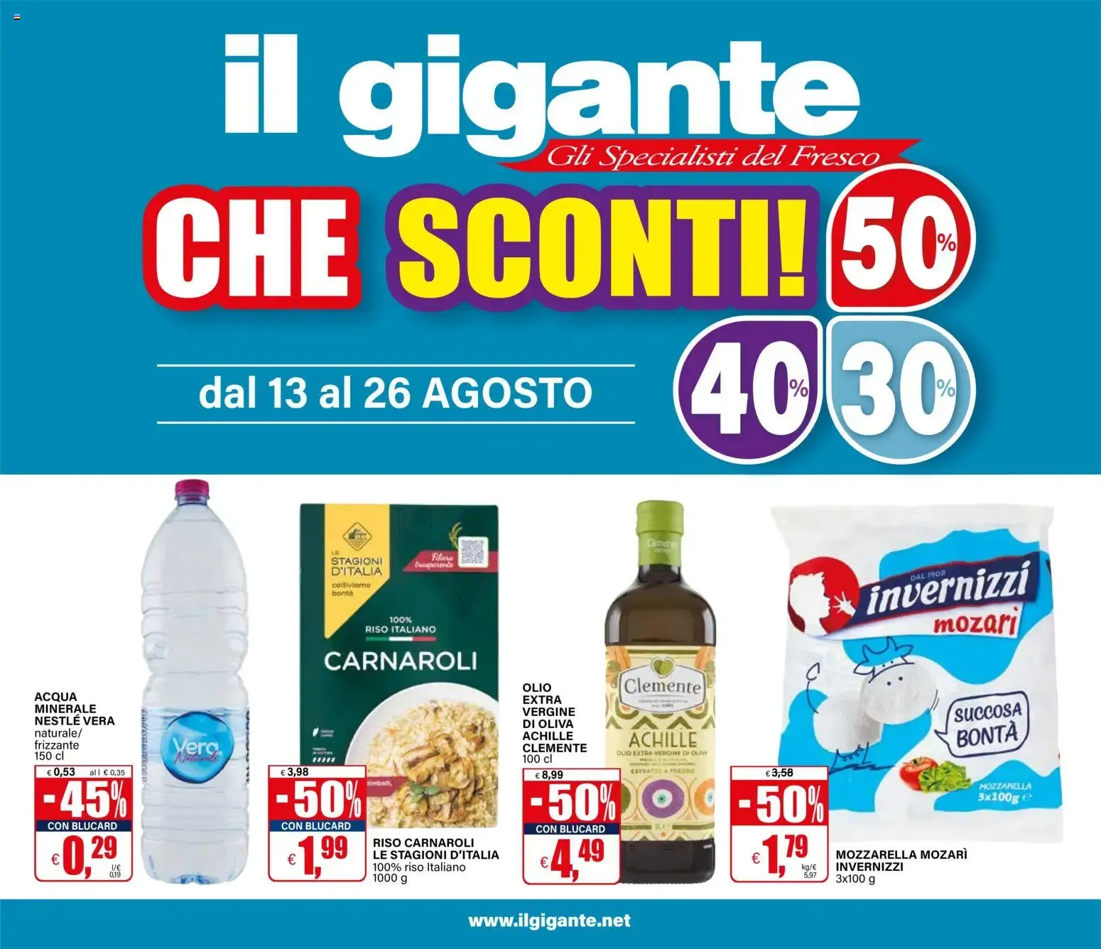 Il Gigante: Che Sconti! da 13 agosto a 26 agosto di 2026 - Pagina del volantino 1