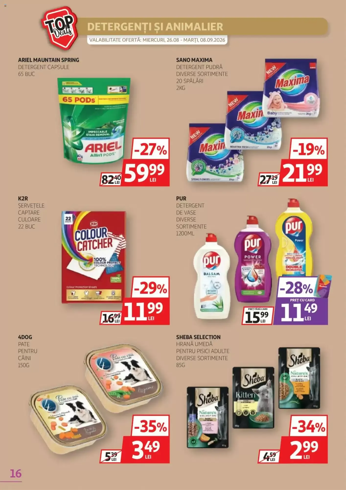 Catalog Catalog Auchan de la 26 august până la 8 septembrie 2026 - Revista Pagina 16