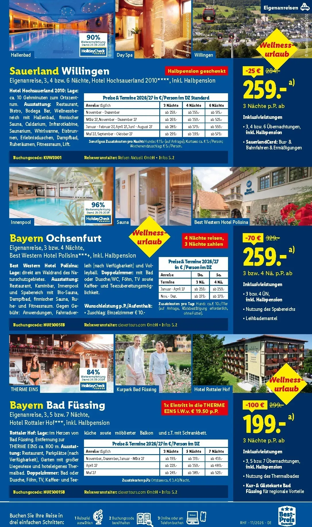Lidl - Reise-Highlights Prospekt – von Mittwoch 28.10.2026 bis Montag 30.11.2026 von 28. Oktober bis 30. November 2026 - Prospekt seite 7