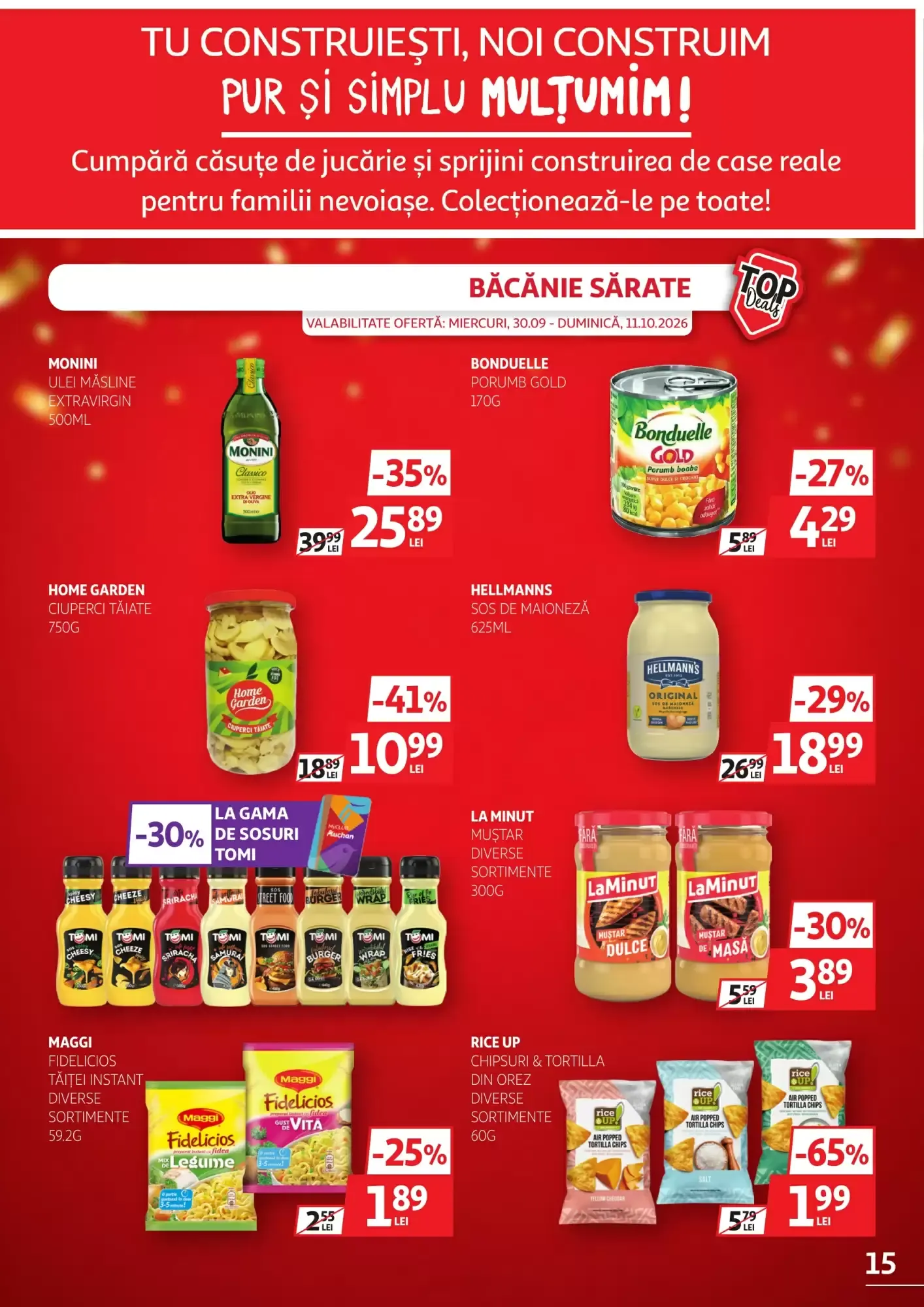 Catalog Catalog Auchan de la 30 septembrie până la 11 octombrie 2026 - Revista Pagina 15