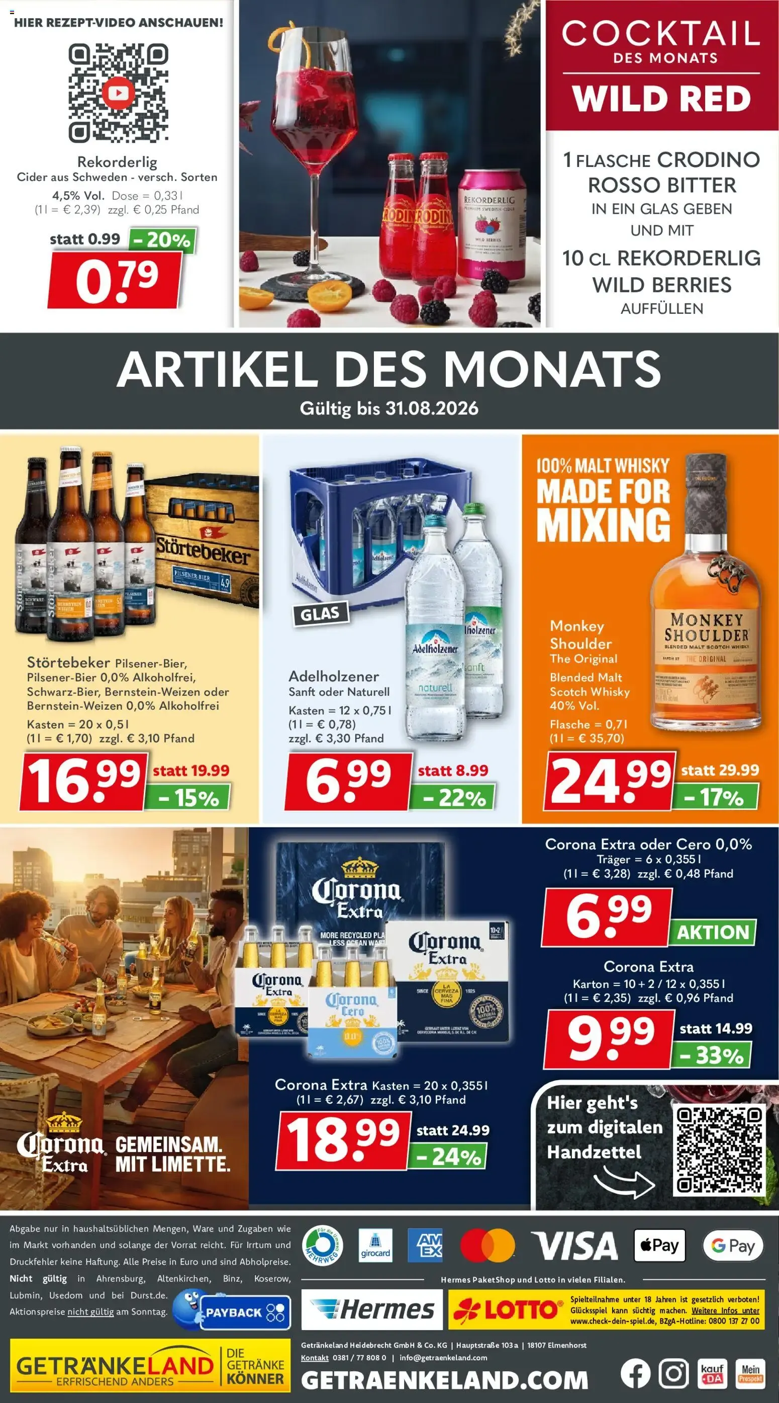 Getränkeland Jubelpreise von 17. August bis 29. August 2026 - Prospekt seite 12
