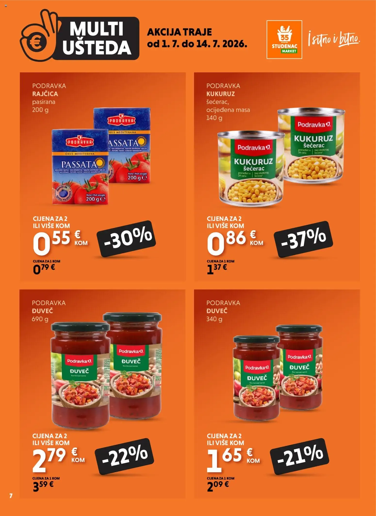 Katalog Multi Ušteda od 1. srpnja do 14. srpnja 2026. - Pregled Stranica 7