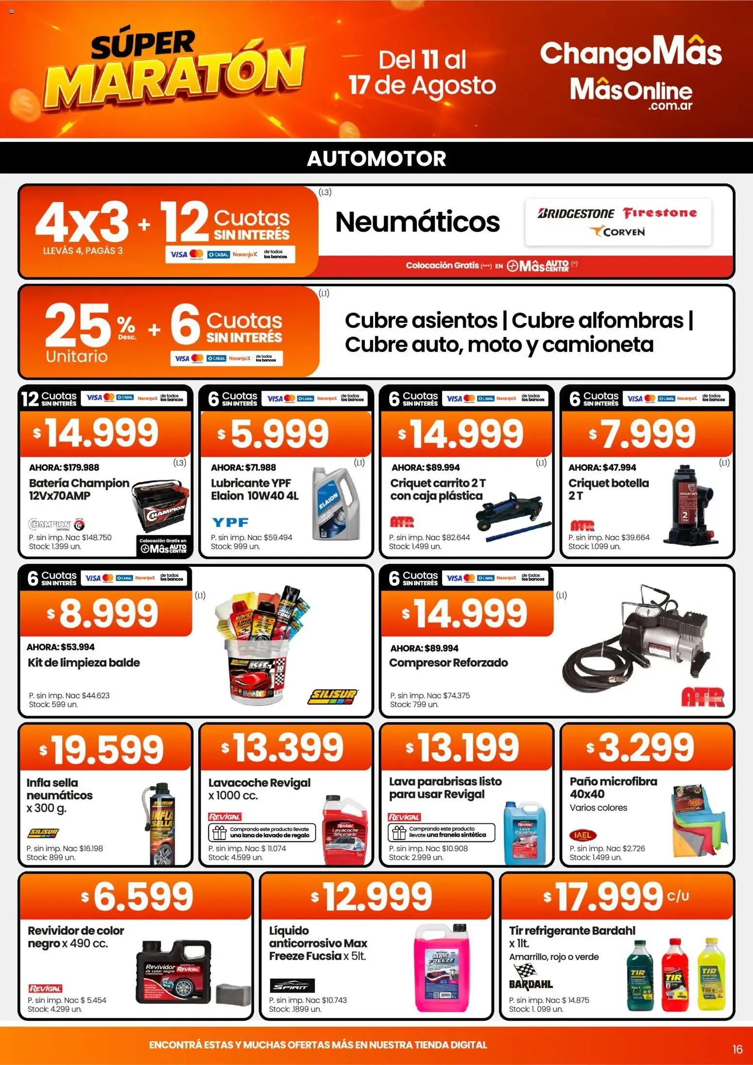 Ofertas de Súper Maratón Chango Más: Juguetería y ofertas 11 de agosto al 17 de agosto 2026 - Página 16 del catálogo