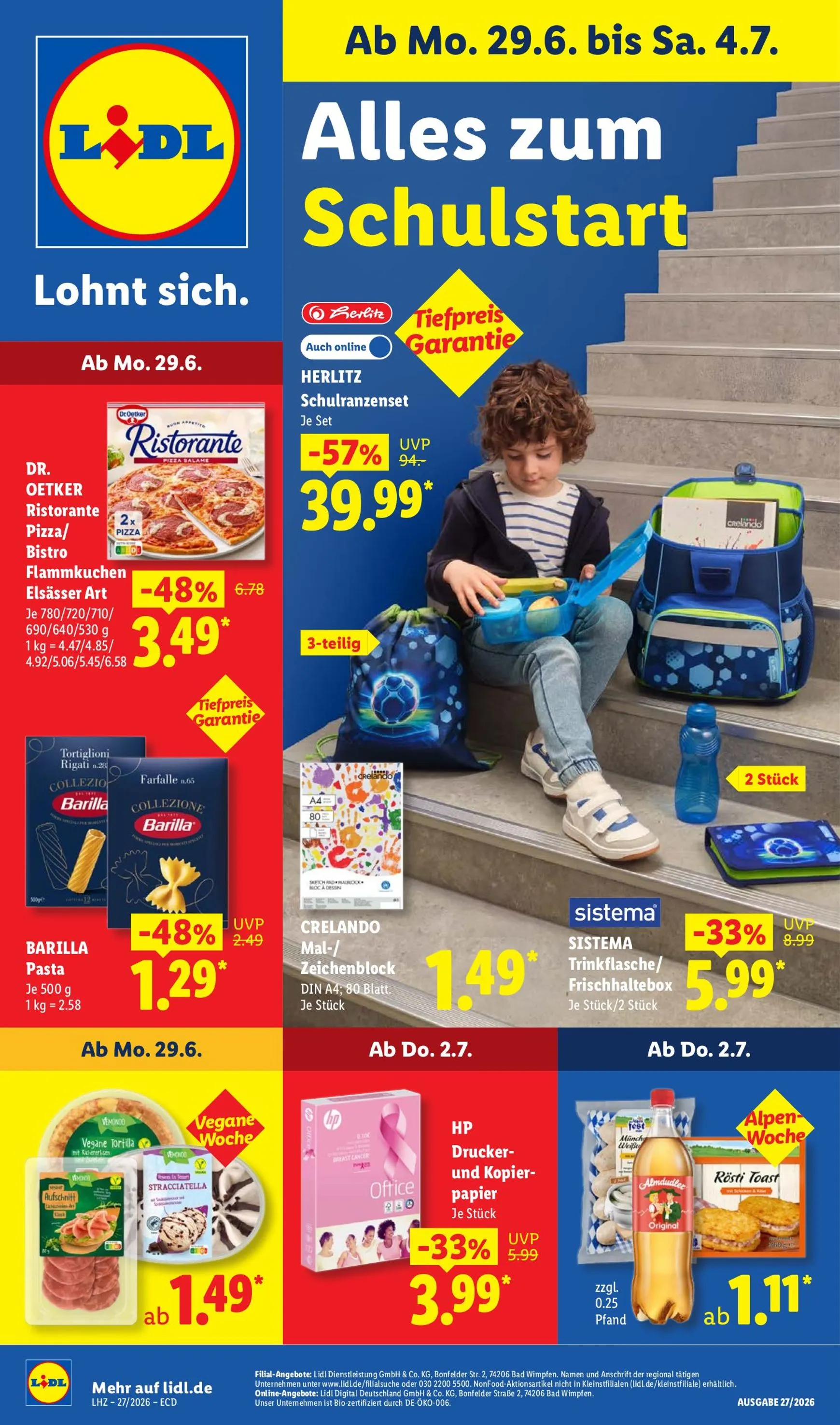 Lidl Prospekt – von Montag 29.06.2026 bis Samstag 04.07.2026 von 29. Juni bis 4. Juli 2026 - Prospekt seite 12