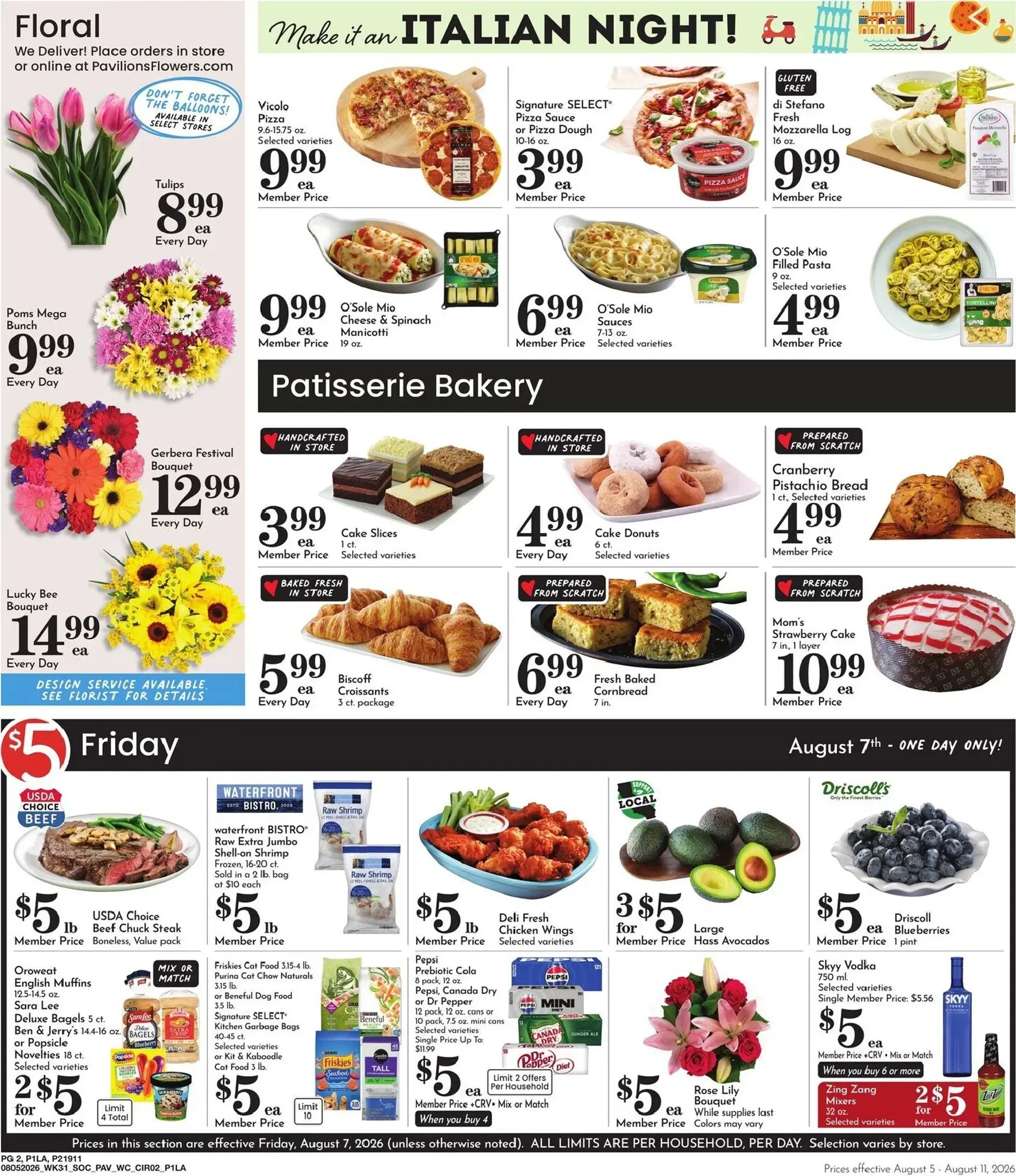 Weekly ad Current Pavilions leaflet valid from Wednesday 08/05/2026 to Tuesday 08/11/2026 from August 5 to August 11 2026 - Page 2