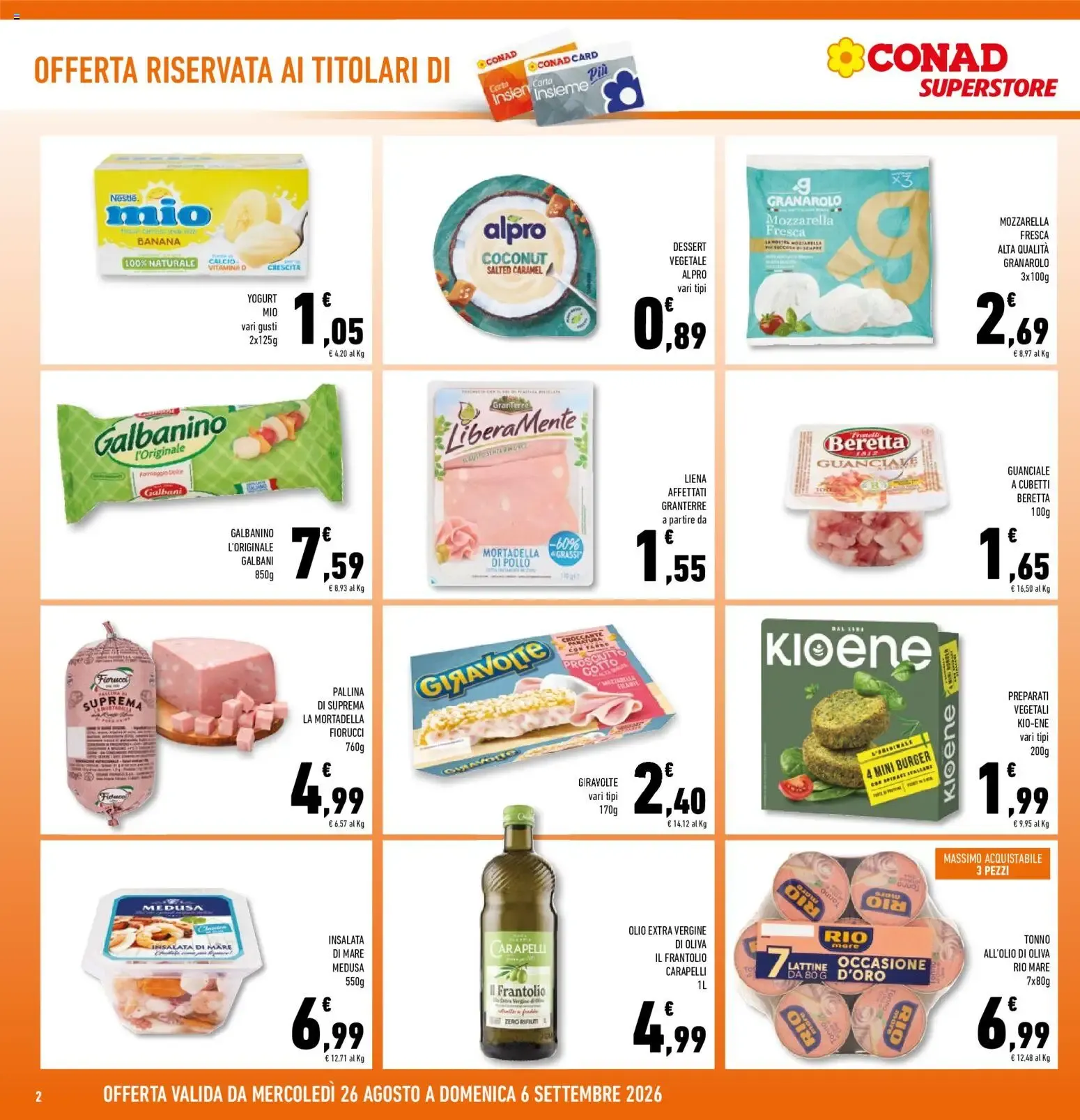 Volantino Conad dal 26/08/2026 > Anteprima da 26 agosto a 6 settembre di 2026 - Pagina del volantino 2
