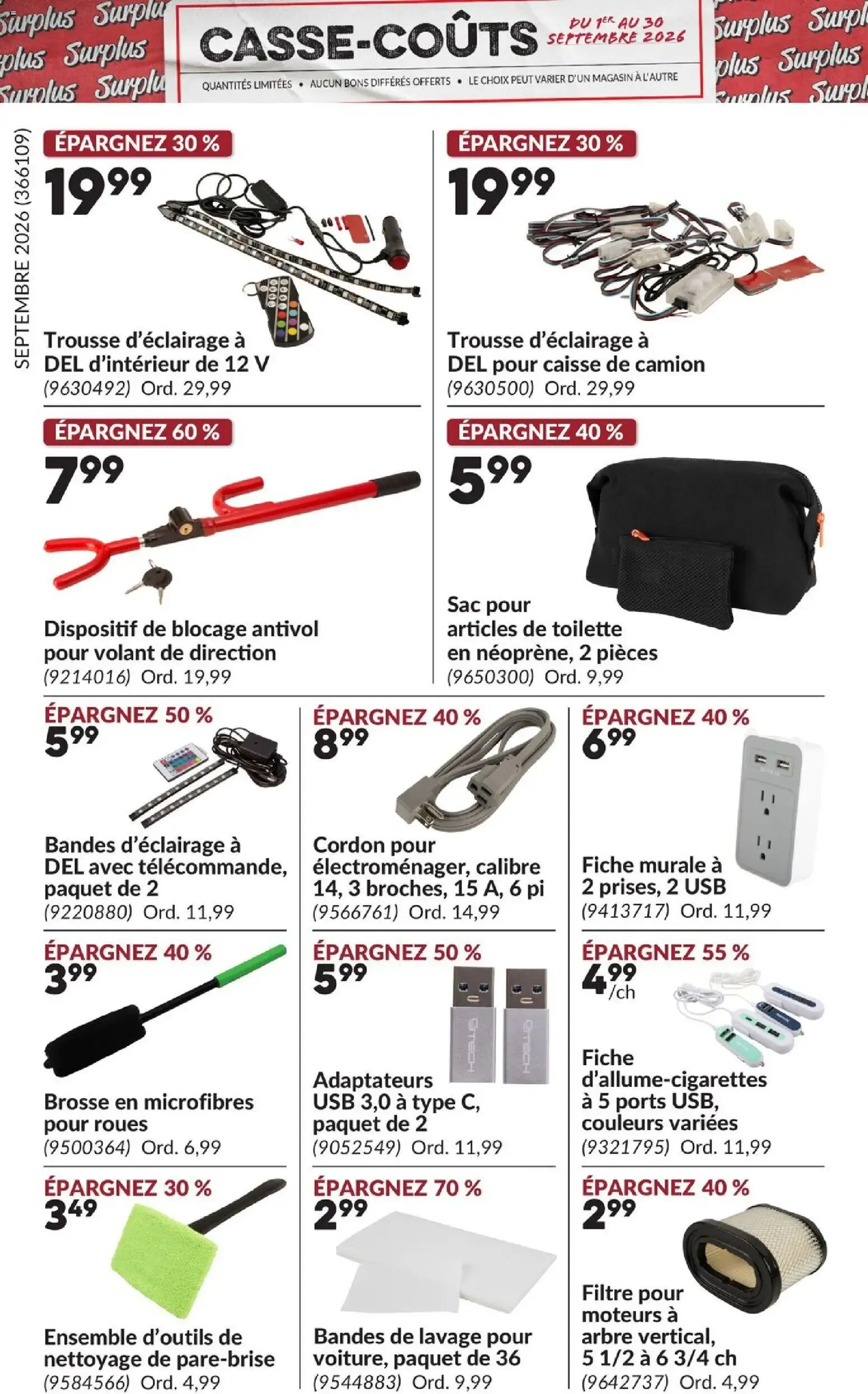 Princess Auto Casse-Coûts from September 1 to September 30 2026 - flyer page 17