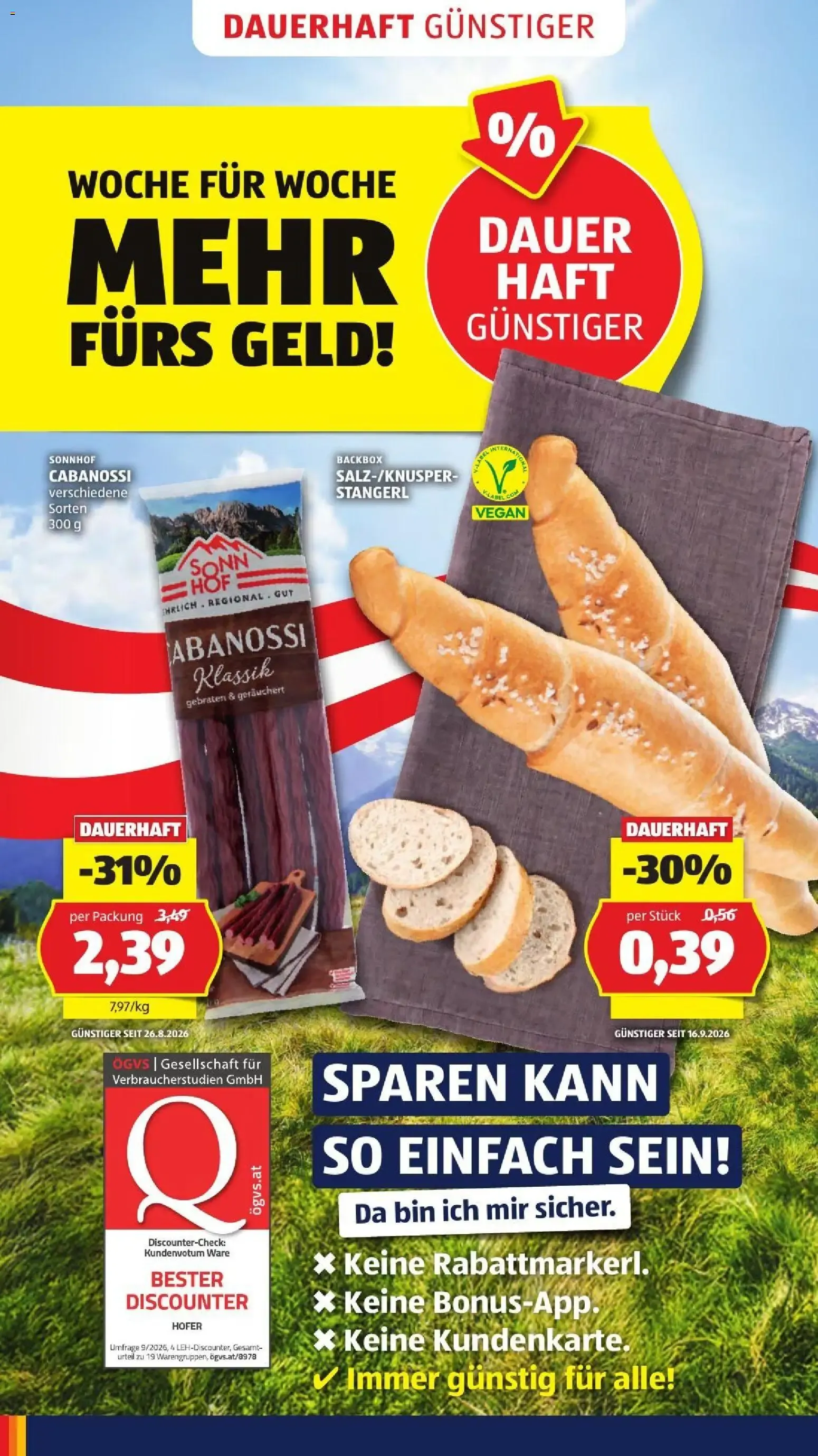 ÖSTERREICHS FRISCHE-DISKONTER NUMMER 1 von 2. Oktober bis 8. Oktober 2026 - Flugblätt seite  6