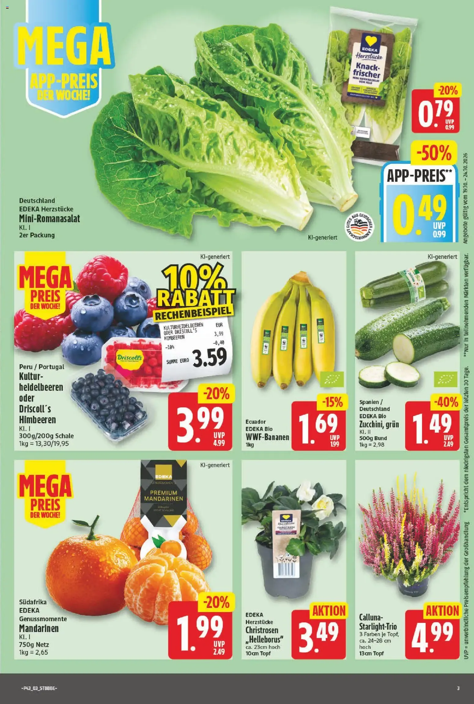 Nah & Gut & NP EDEKA: Prospekt con ofertas destacadas von 19. Oktober bis 24. Oktober 2026 - Prospekt seite 3