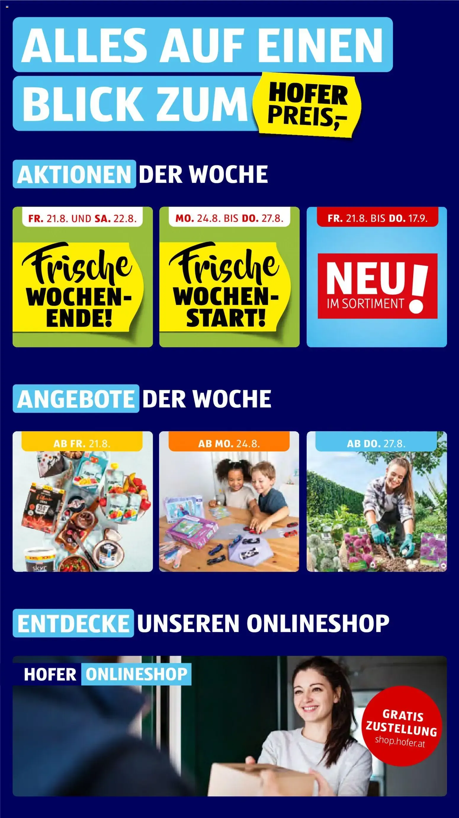Hofer Flugblatt ab 21.08.2026 - Angebote, Aktionen von 21. August bis 27. August 2026 - Flugblätt seite  2