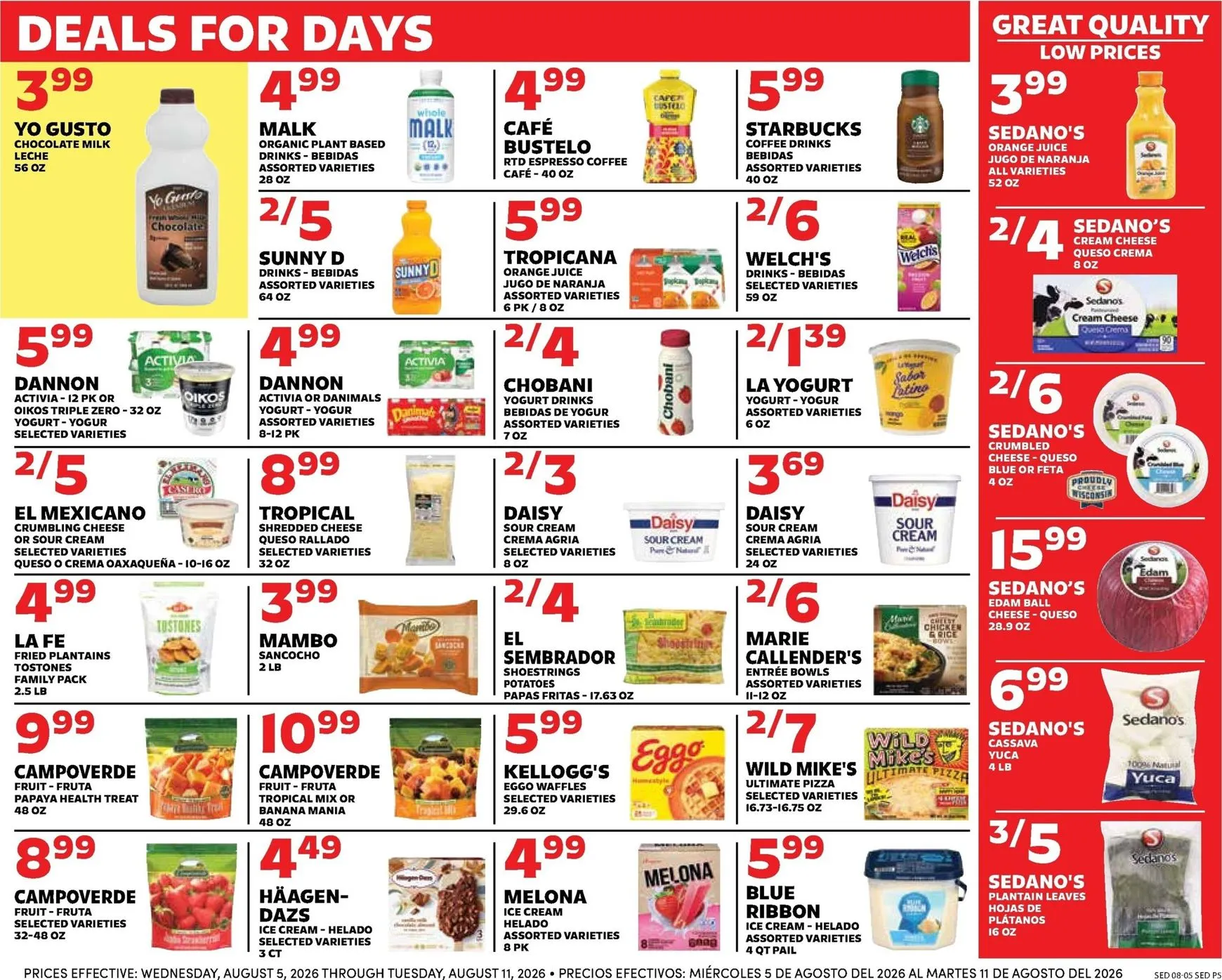 Weekly ad Current Sedano's leaflet valid from Wednesday 08/05/2026 to Tuesday 08/11/2026 from August 5 to August 11 2026 - Page 5