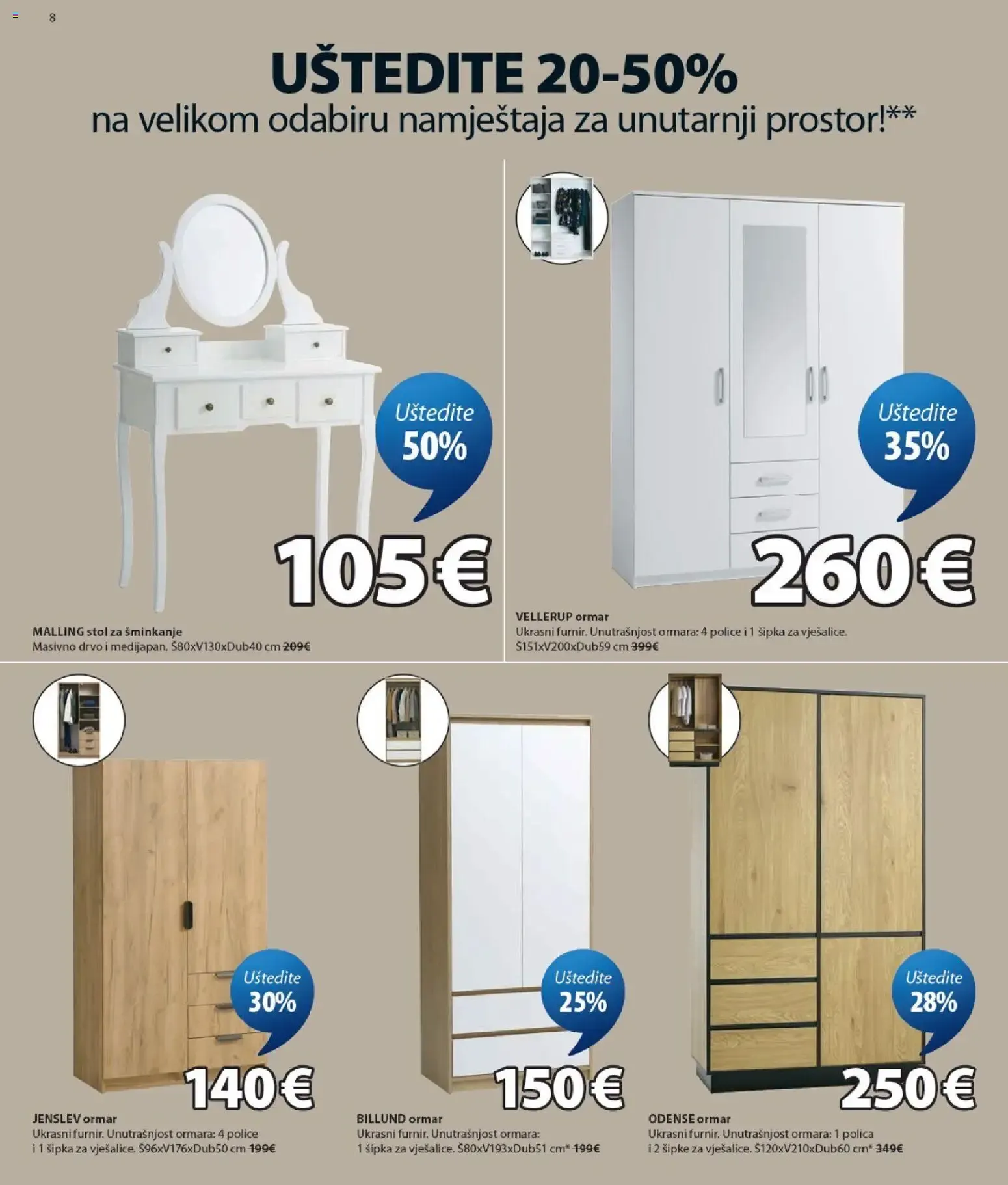 Katalog JYSK Katalog novi od 26.08.2026 na listanje > letak digitalni od 26. kolovoza do 1. rujna 2026. - Pregled Stranica 8