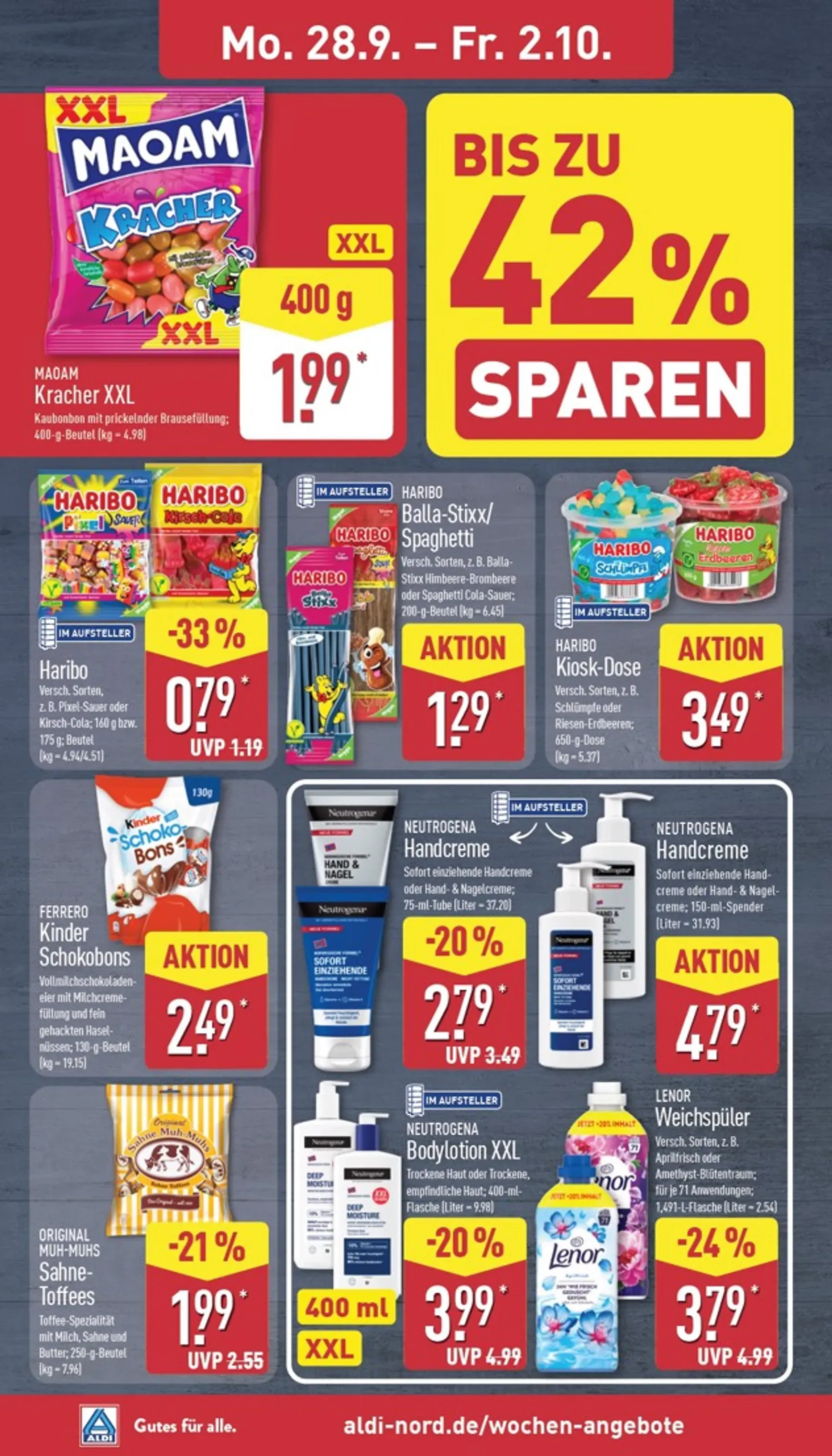 ALDI: XXL Zum Aldi Preis von 28. September bis 2. Oktober 2026 - Prospekt seite 8