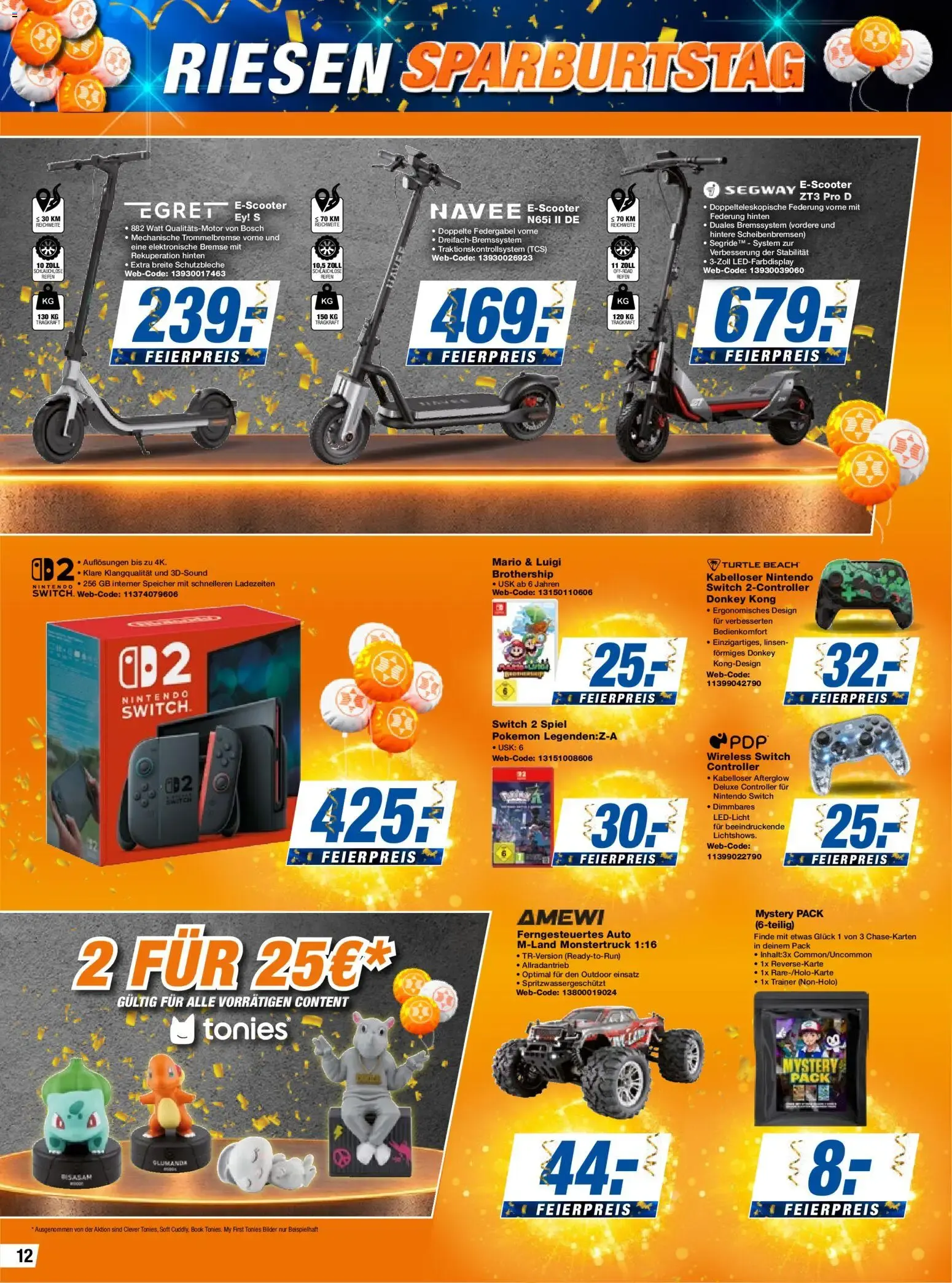 RIESEN SPARBURTSTAG von 9. Oktober bis 15. Oktober 2026 - Prospekt seite 12
