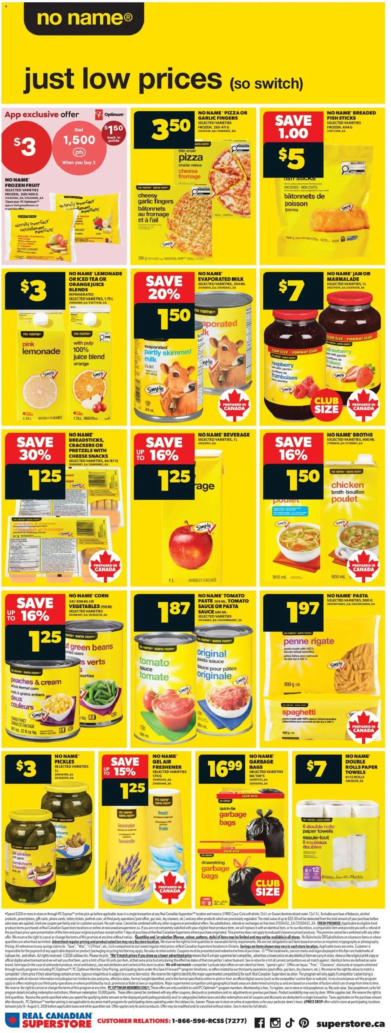 LOOONG WEEKEND. LOOOW PRICES. from July 30 to August 5 2026 - flyer page 13