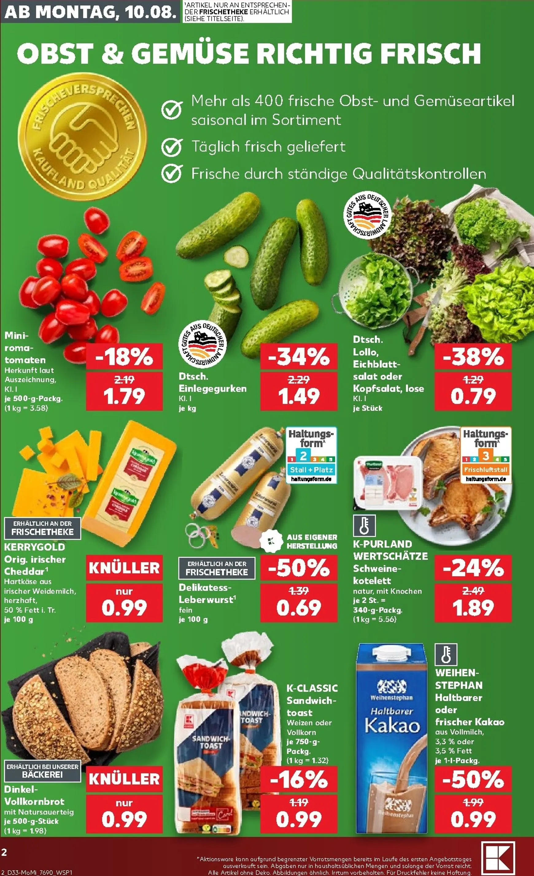 Kaufland - Richtig Sparen Prospekt nächste Woche – von Montag 10.08.2026 bis Mittwoch 12.08.2026 von 10. August bis 12. August 2026 - Prospekt seite 2