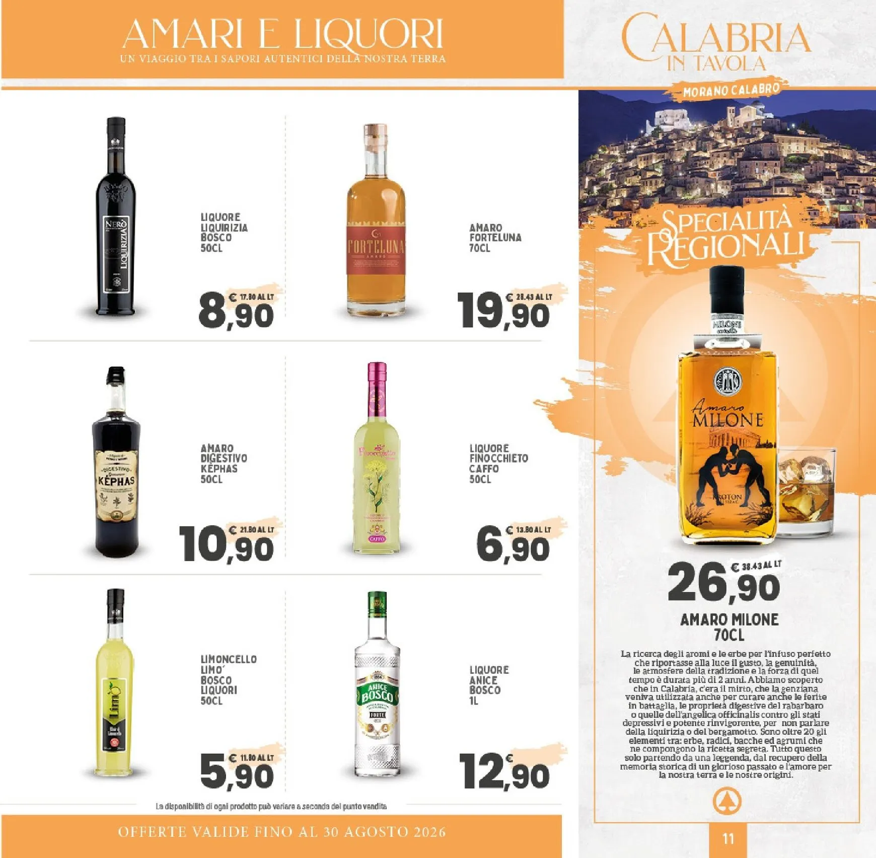 Specialità Regionali Calabria in Tavola da 20 luglio a 30 agosto di 2026 - Pagina del volantino 11