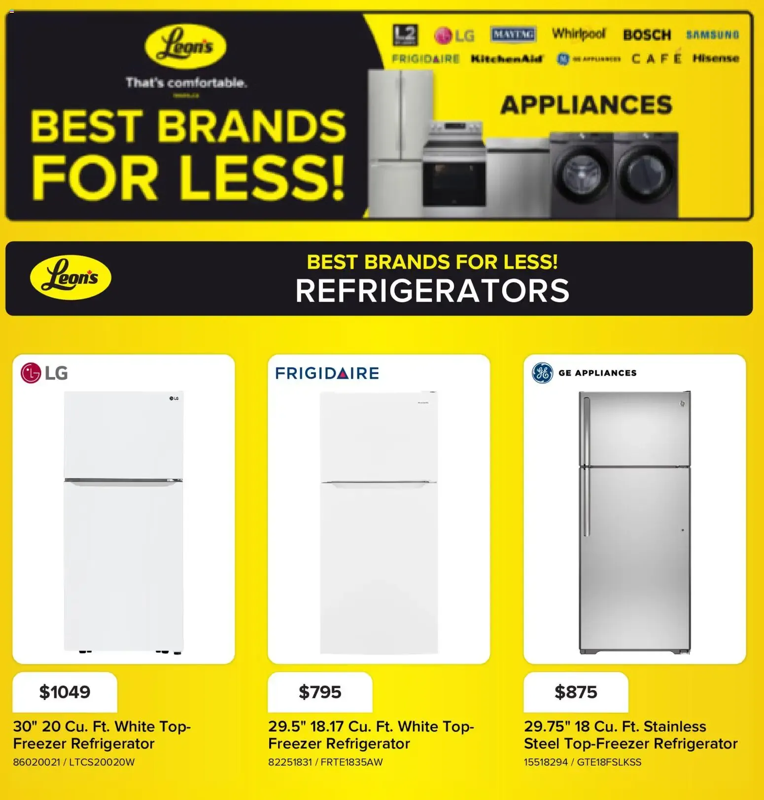 Leon's flyer - BBFL Appliances from Oct 1, 2026 > weekly specials & deals from October 1 to October 7 2026 - flyer page 1