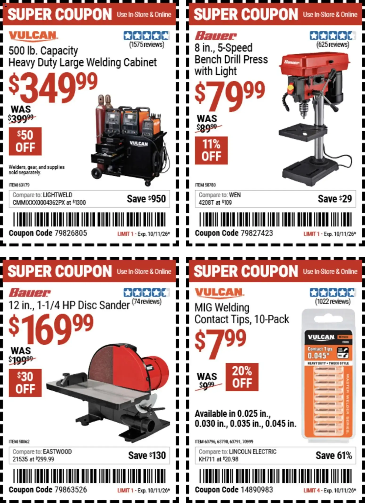 Weekly ad Harbor Freight Coupon Deals from September 28 to October 11 2026 - Page 2