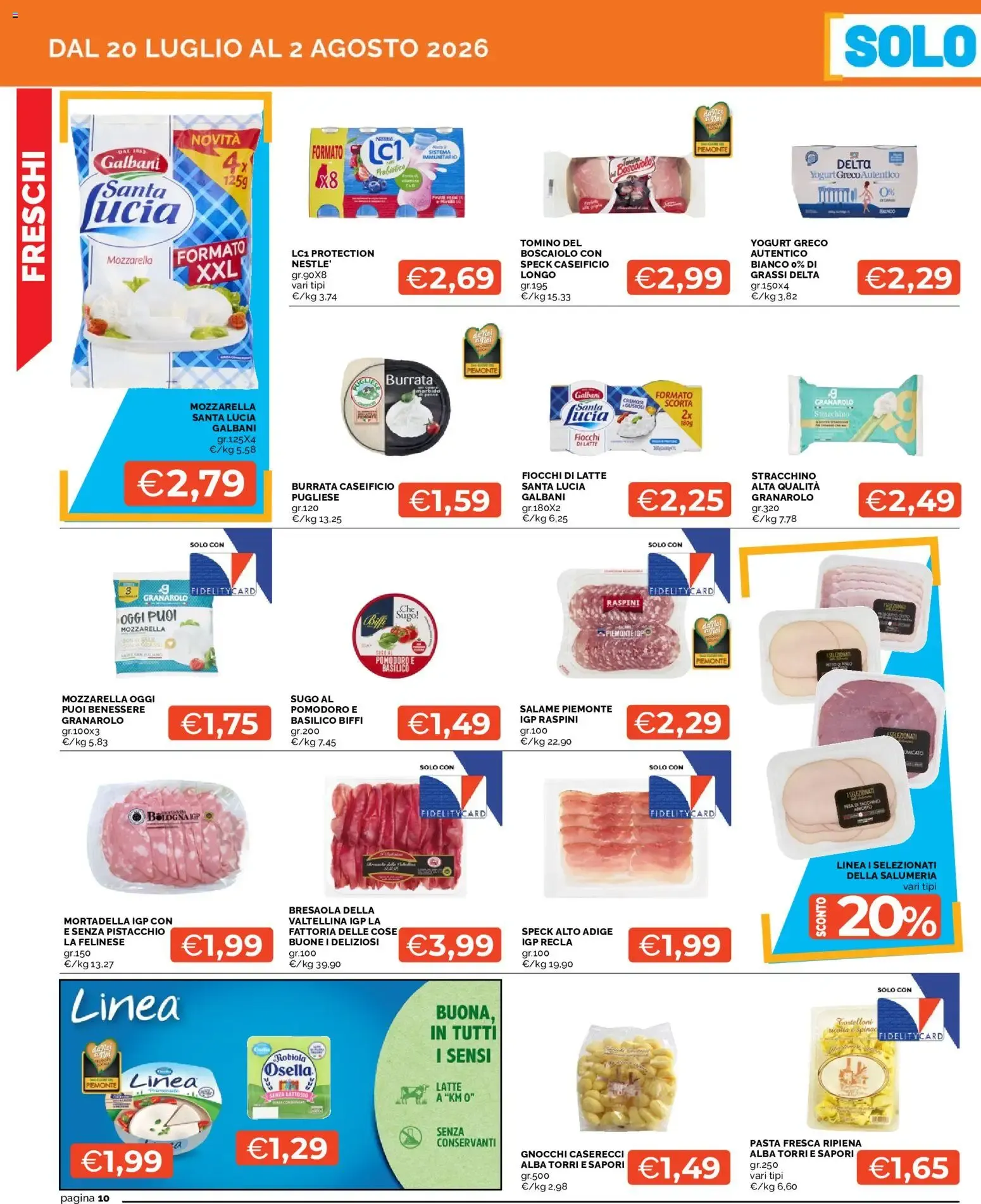 Mercatò volantino dal 20/07/2026 - online Offerte da 20 luglio a 2 agosto di 2026 - Pagina del volantino 10