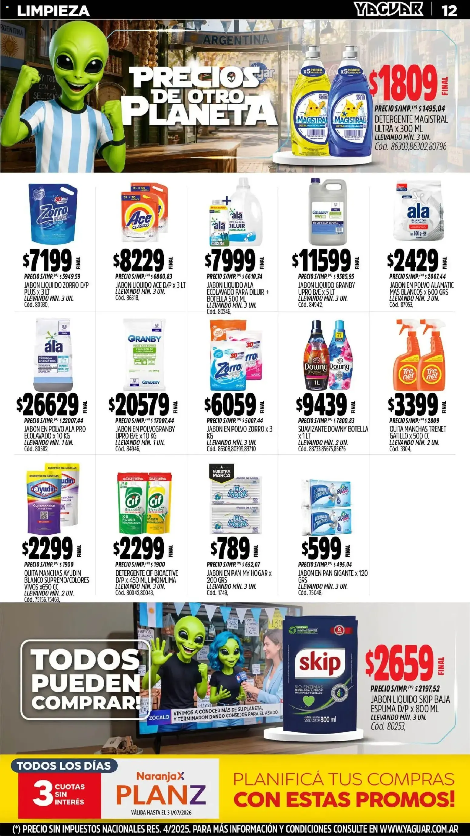 Ofertas de Yaguar - Oferta Semanal Mendoza del 29/06/2026 - 04/07/2026 29 de junio al 4 de julio 2026 - Página 12 del catálogo