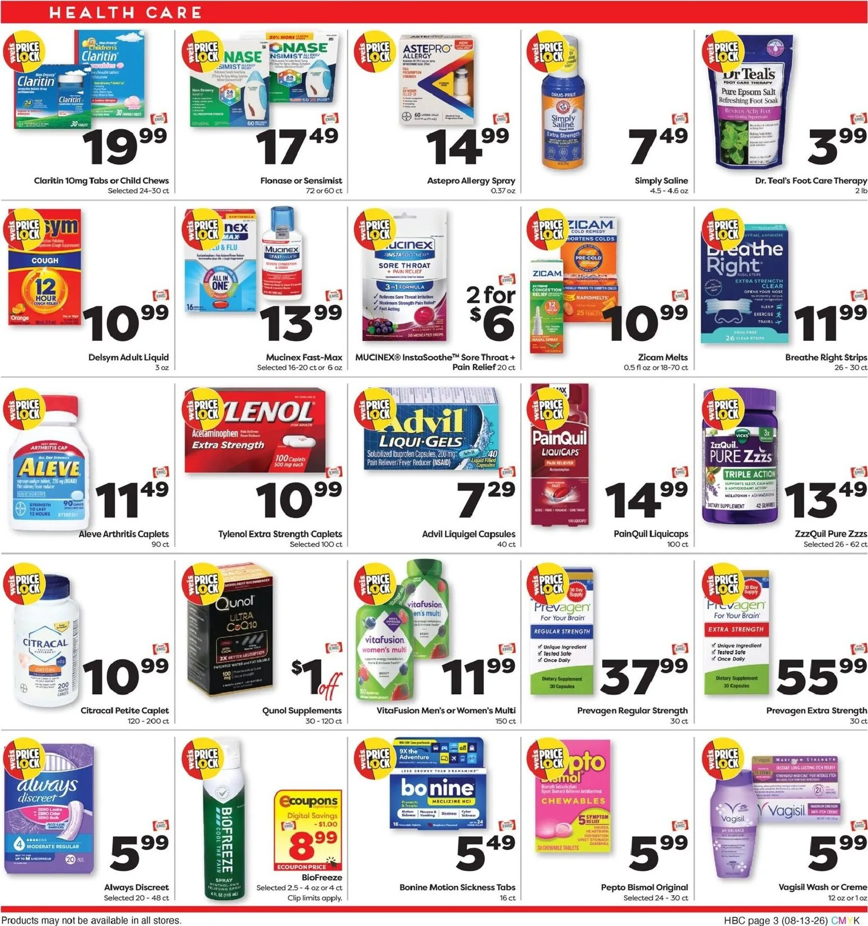 Weekly ad Current Weis Markets - Extended Savings leaflet valid from Thursday 08/13/2026 to Wednesday 09/09/2026 from August 13 to September 9 2026 - Page 3