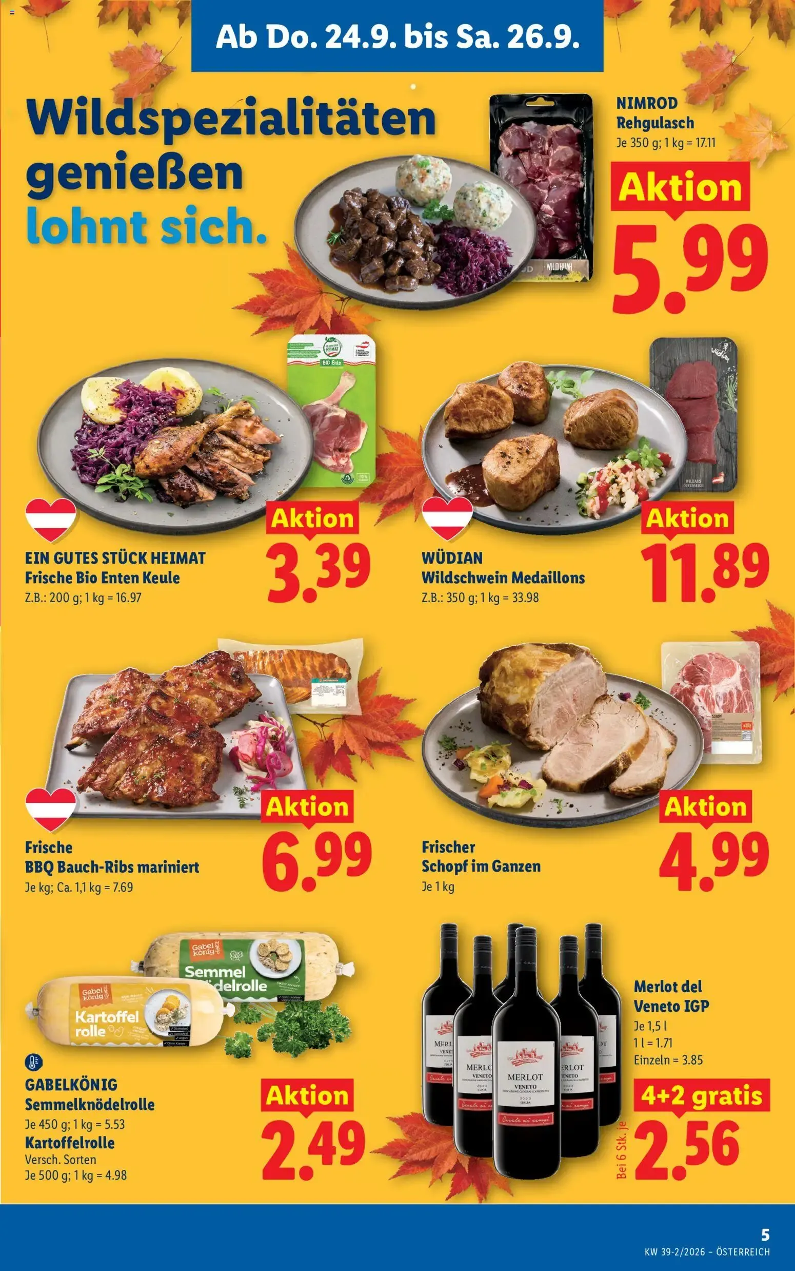 Lidl Aktion von 24. September bis 26. September 2026 - Flugblätt seite 7