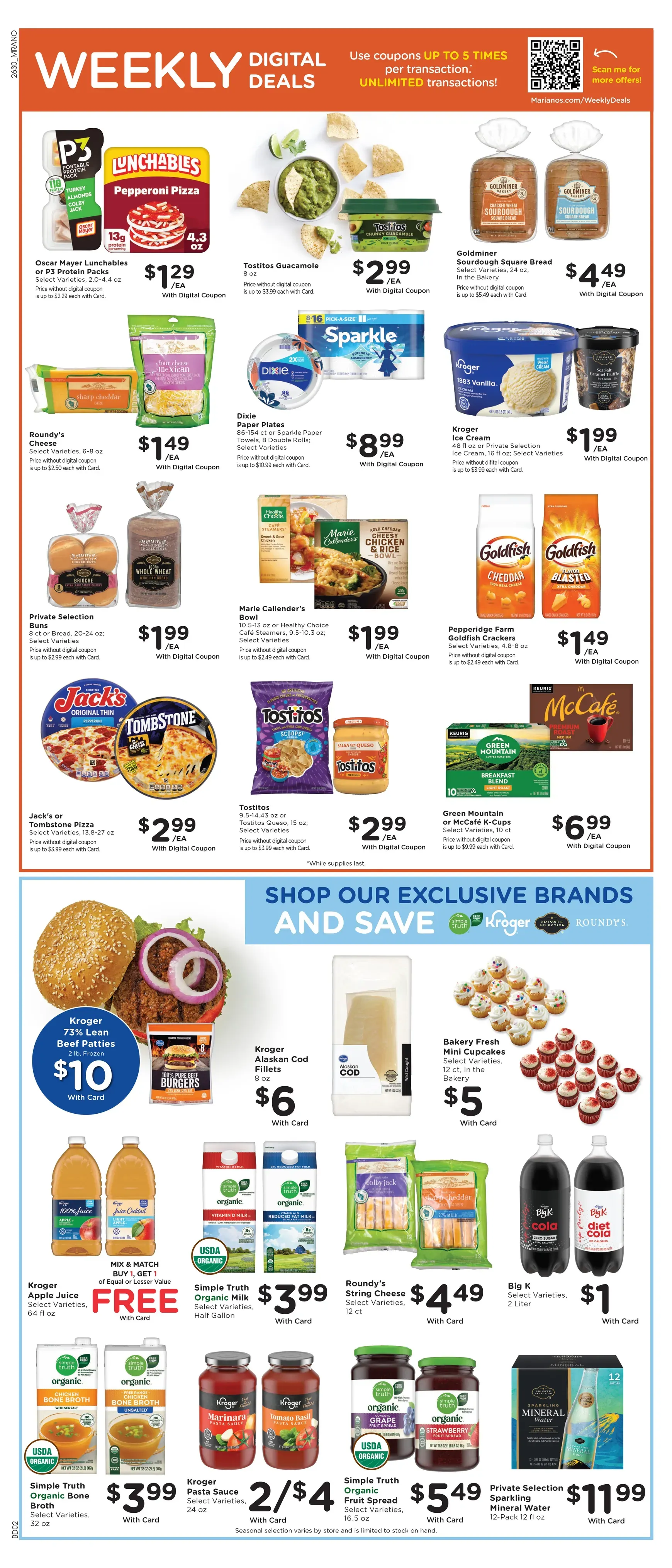 Weekly promotion Current Mariano's leaflet valid from Wednesday 08/26/2026 to Tuesday 09/01/2026 spanning from August 26 to September 1 2026 - Page 4 for Catalogue 365
