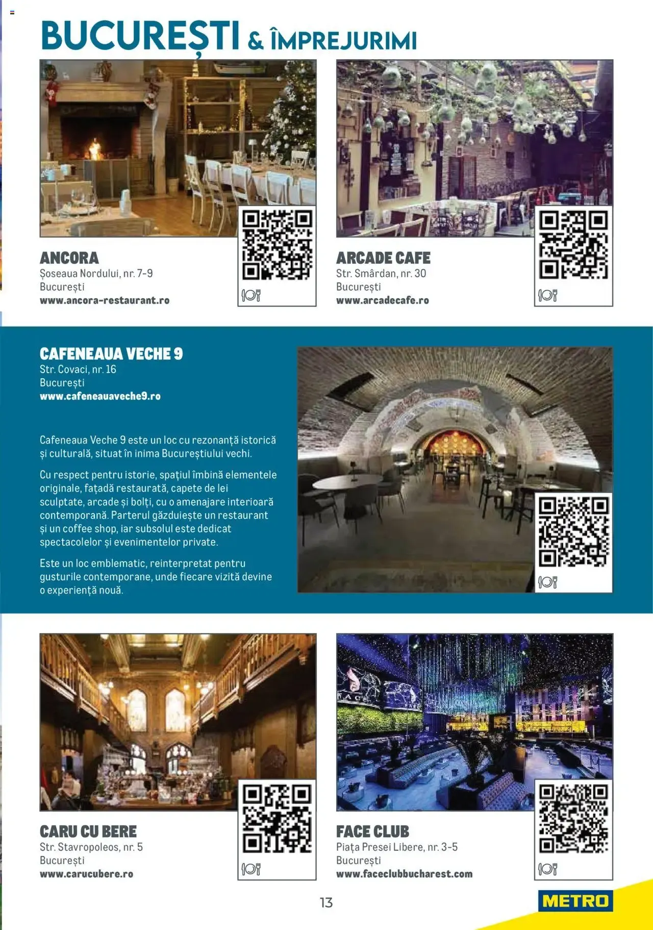 Catalog Metro catalog - Ghid de călătorie România - Oferta 01.08.2025 - 31.12.2026 de la 1 august până la 31 decembrie 2026 - Revista Pagina 13