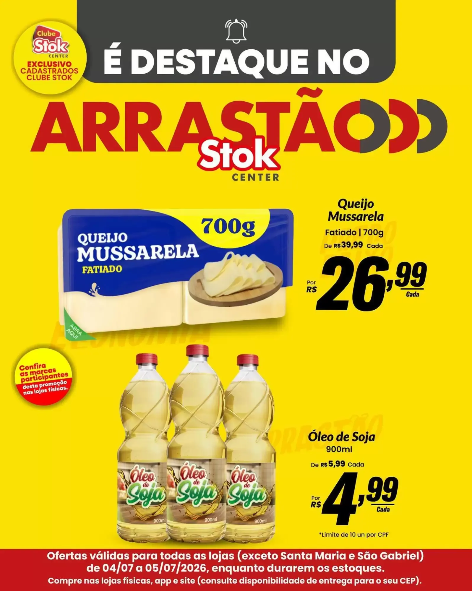 Encarte de Destaque no Arrastão Stok Center 4 de julho até 5 de julho 2026 - Pagina 1
