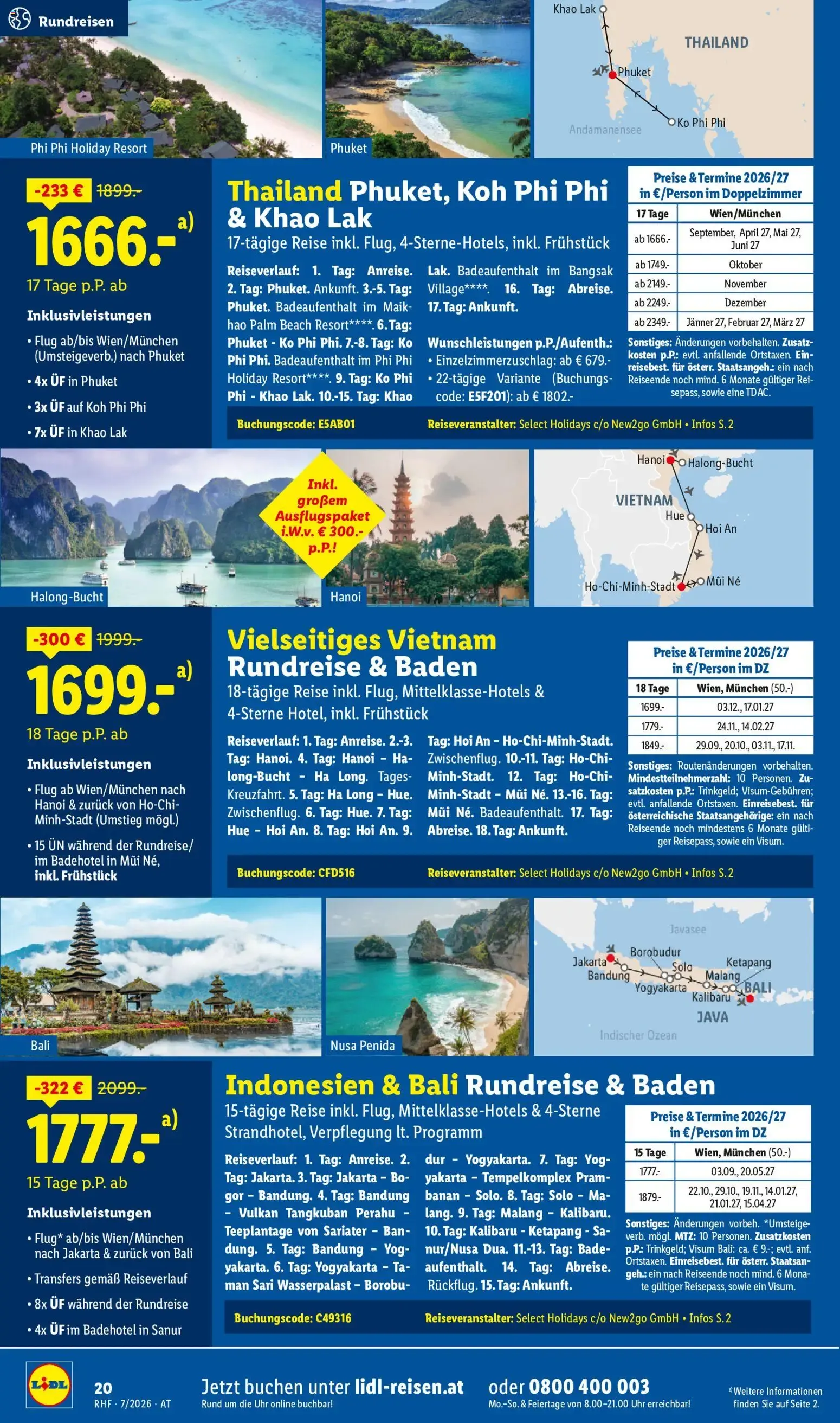 Lidl Traumurlaub - Buchbar von 1.7. bis 31.7. von 1. Juli bis 31. Juli 2026 - Flugblätt seite  18