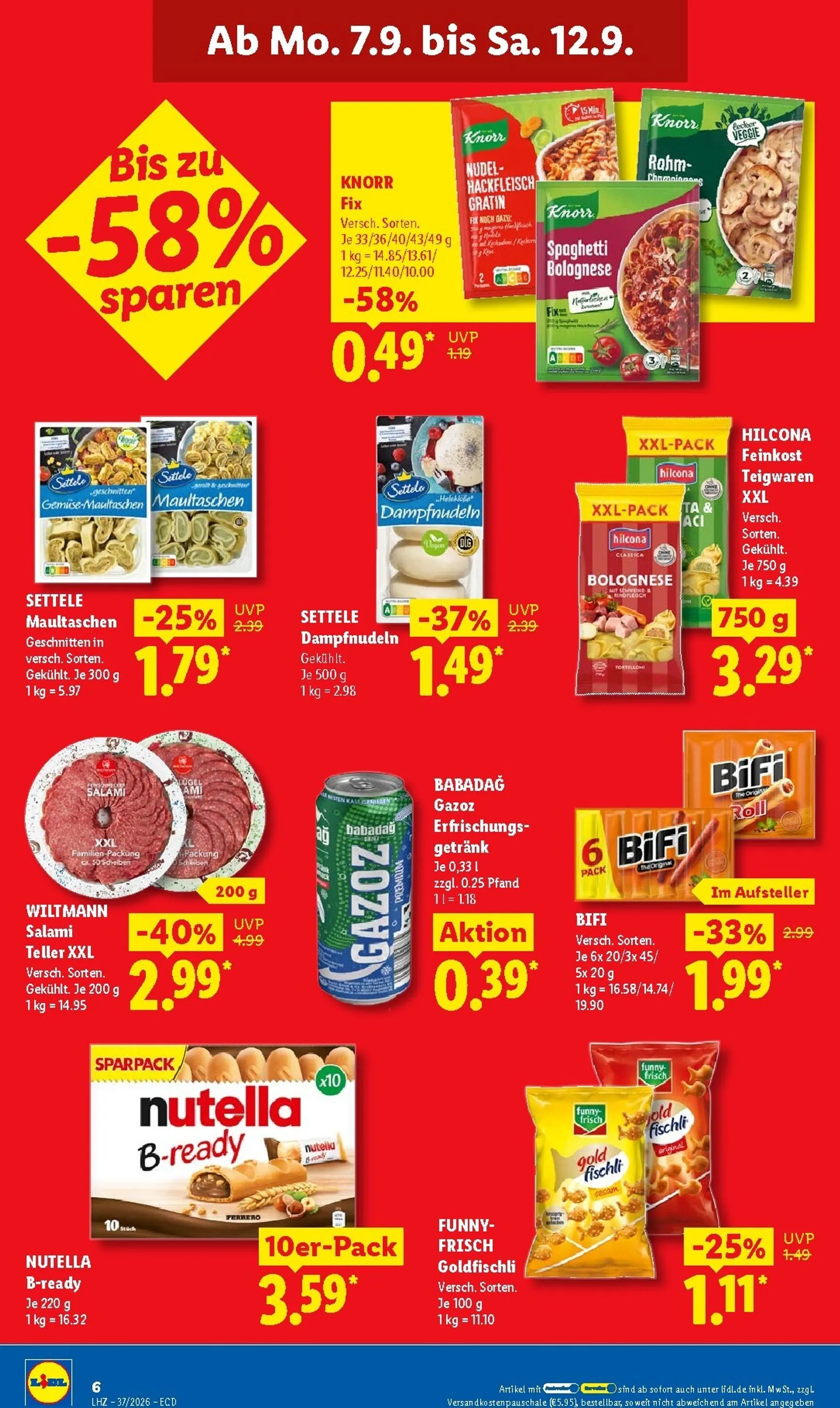 Lidl Prospekt – von Montag 07.09.2026 bis Samstag 12.09.2026 von 7. September bis 12. September 2026 - Prospekt seite 17