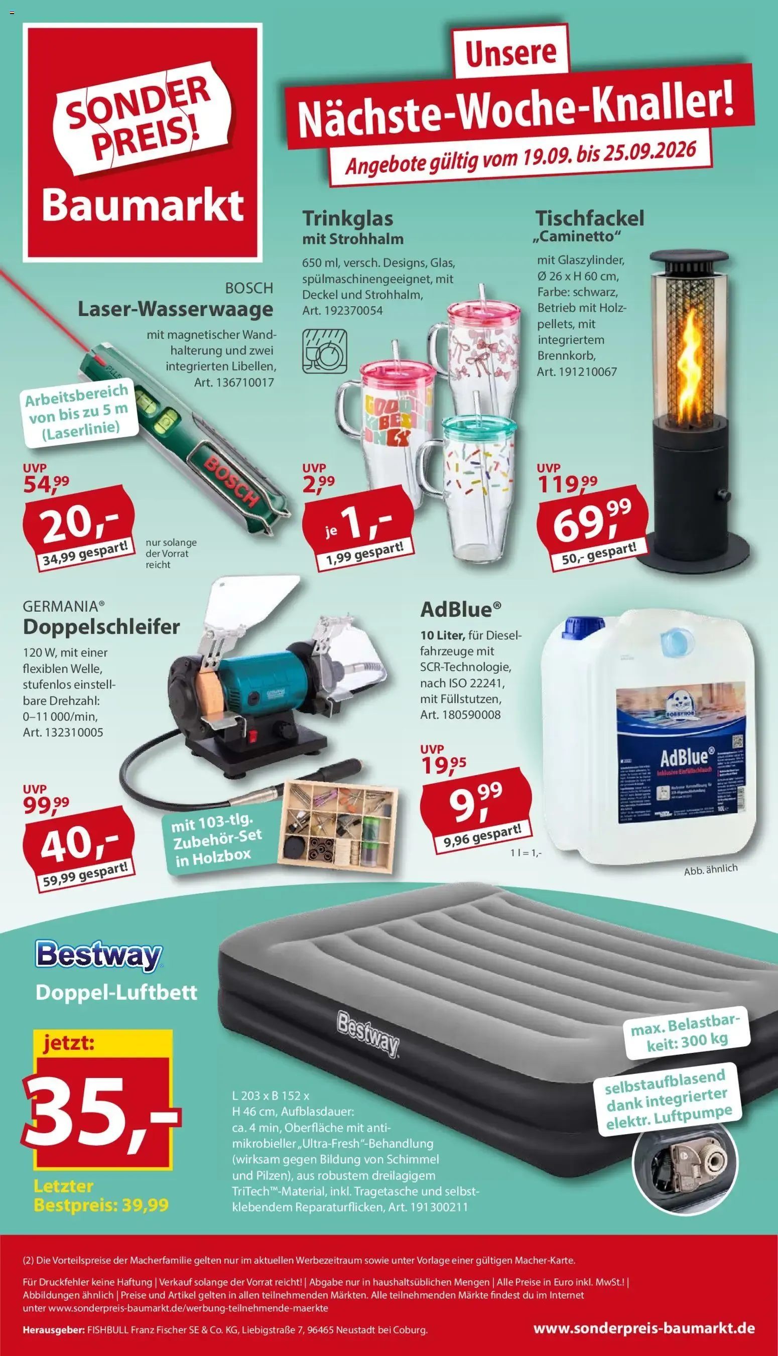Sonderpreis Baumarkt Prospekt (ab 12.09.2026) zum Blättern von 12. September bis 18. September 2026 - Prospekt seite 16