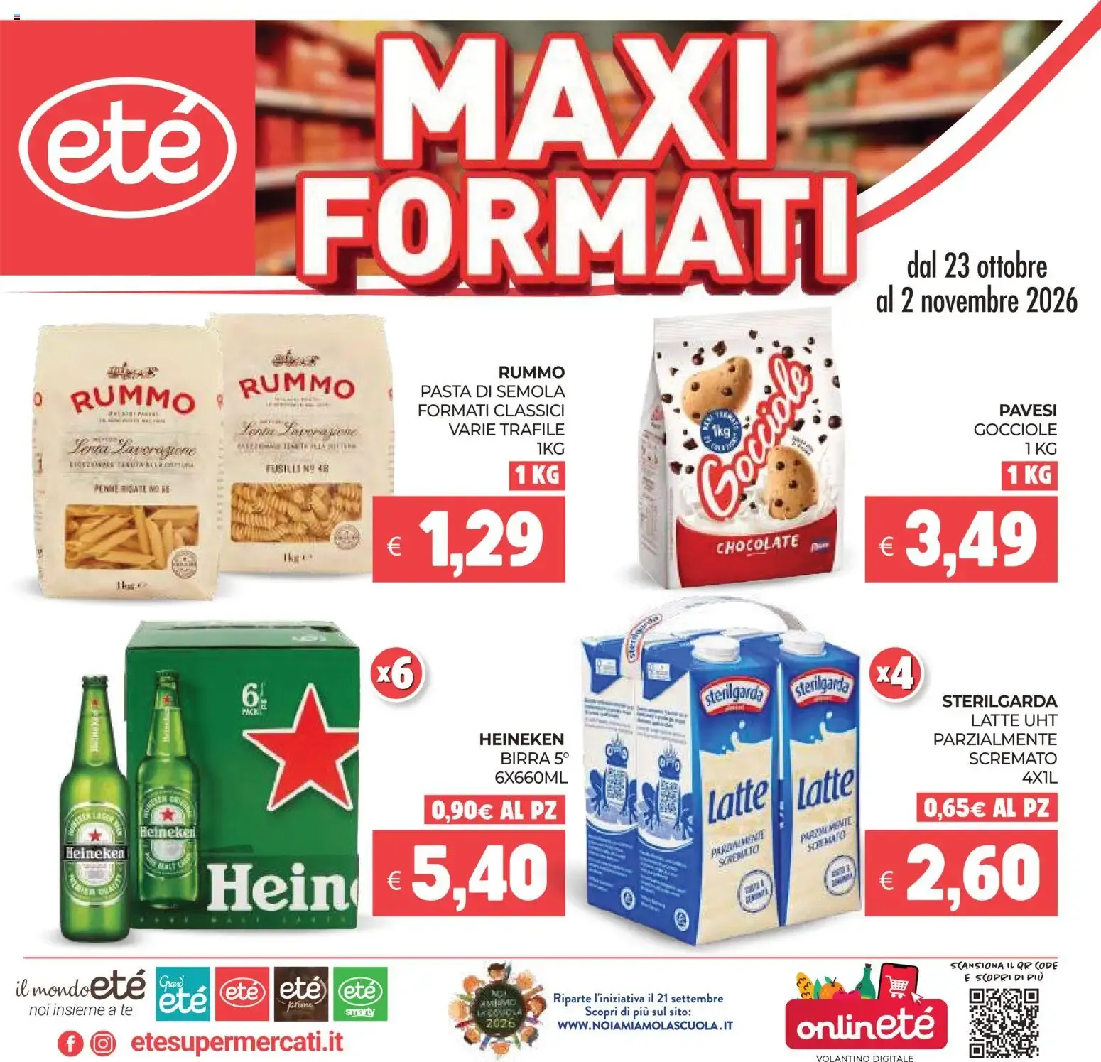 Eté volantino dal 23/10/2026 - online Offerte