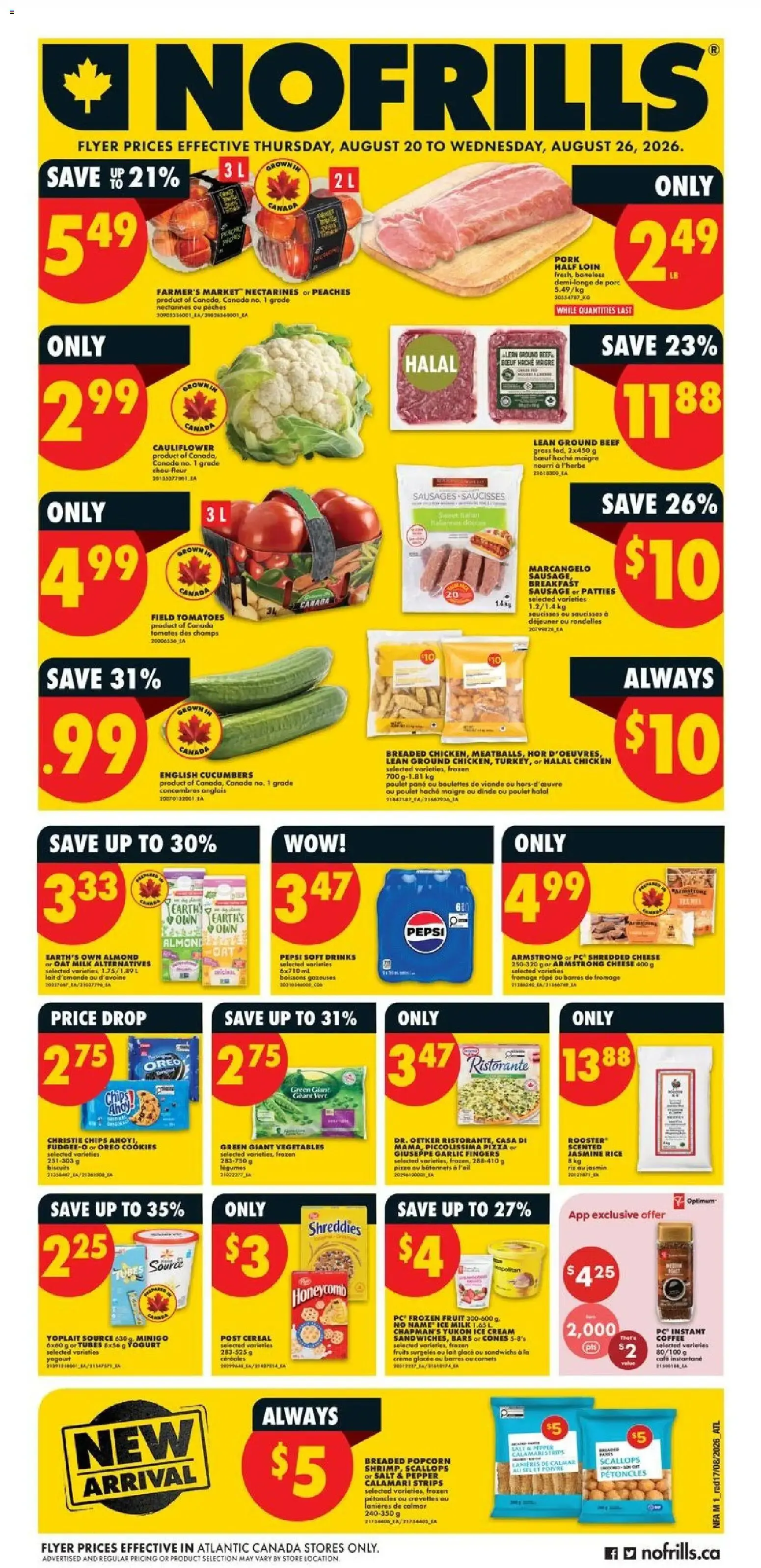 No Frills Flyer Prices from August 20 to August 26 2026 - flyer page 1