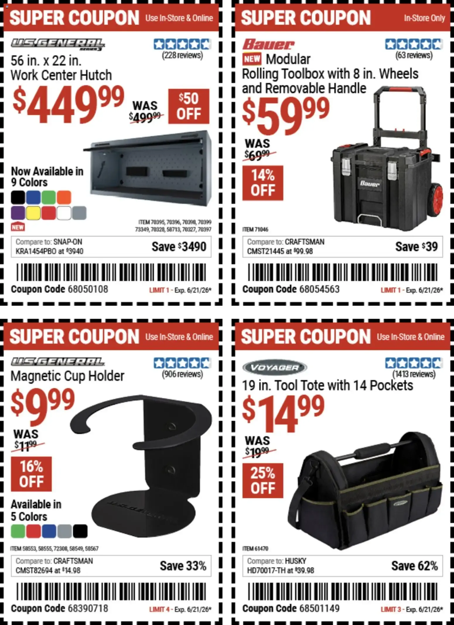 Weekly ad Harbor Freight Weekly Ad (06/08 - 06/21 2026) - Flyer from June 8 to June 21 2026 - Page 10