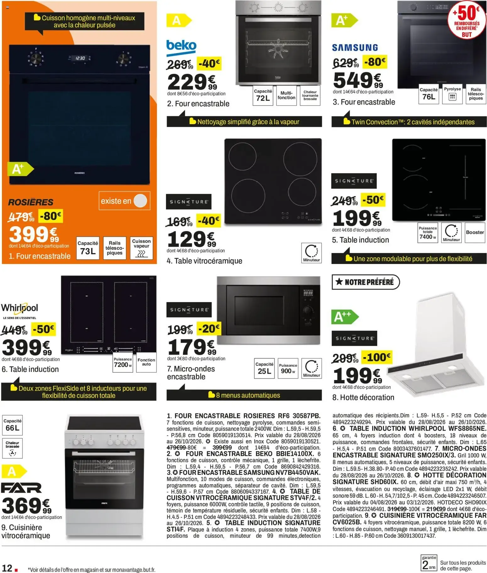 BUT Grand Destockage de Rentrée du 28 août au 21 septembre 2026 - Catalogue page 12