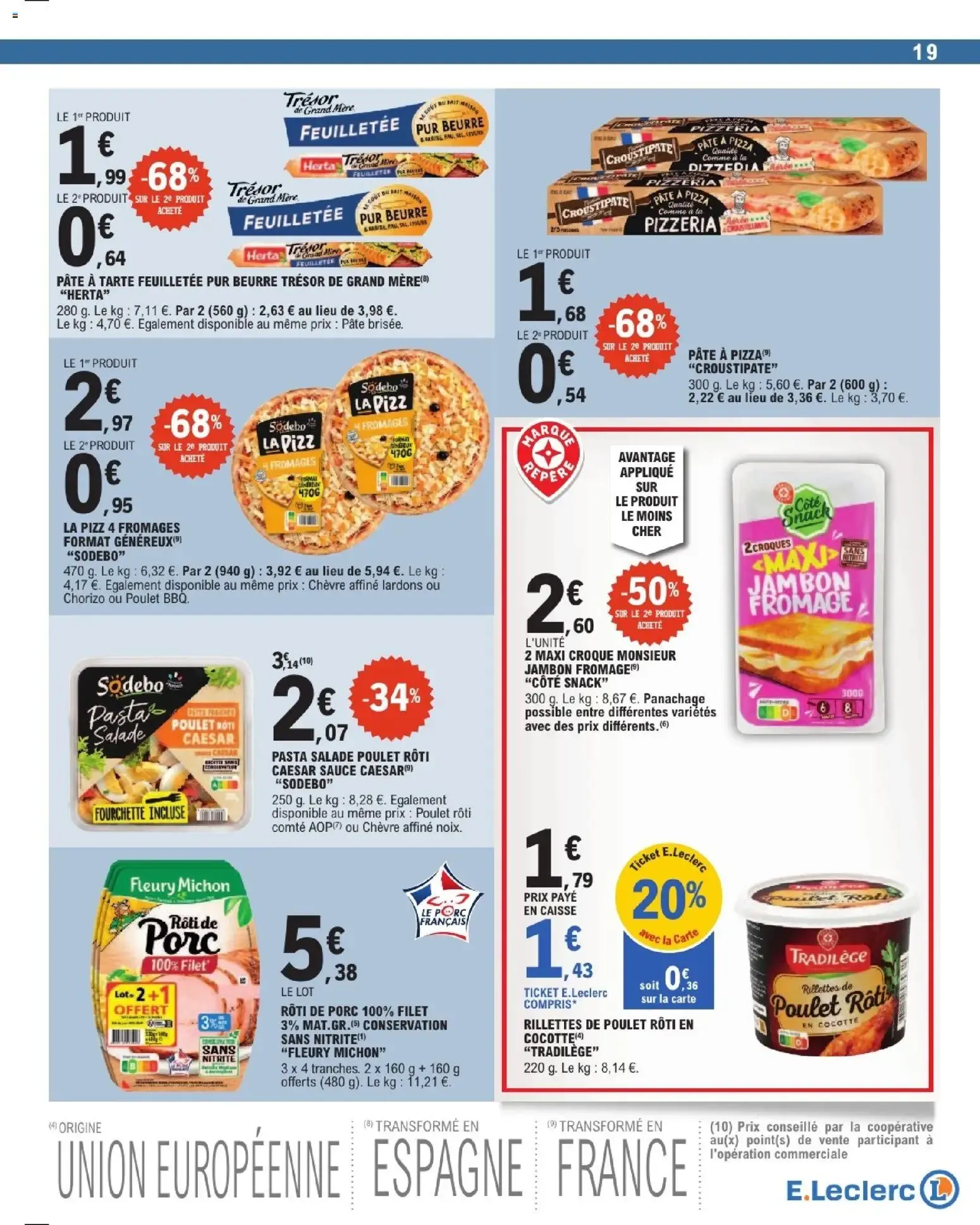 Catalogue E.Leclerc du 29/09/2026 | Nouveau promo prospectus du 29 septembre au 10 octobre 2026 - Catalogue page 19