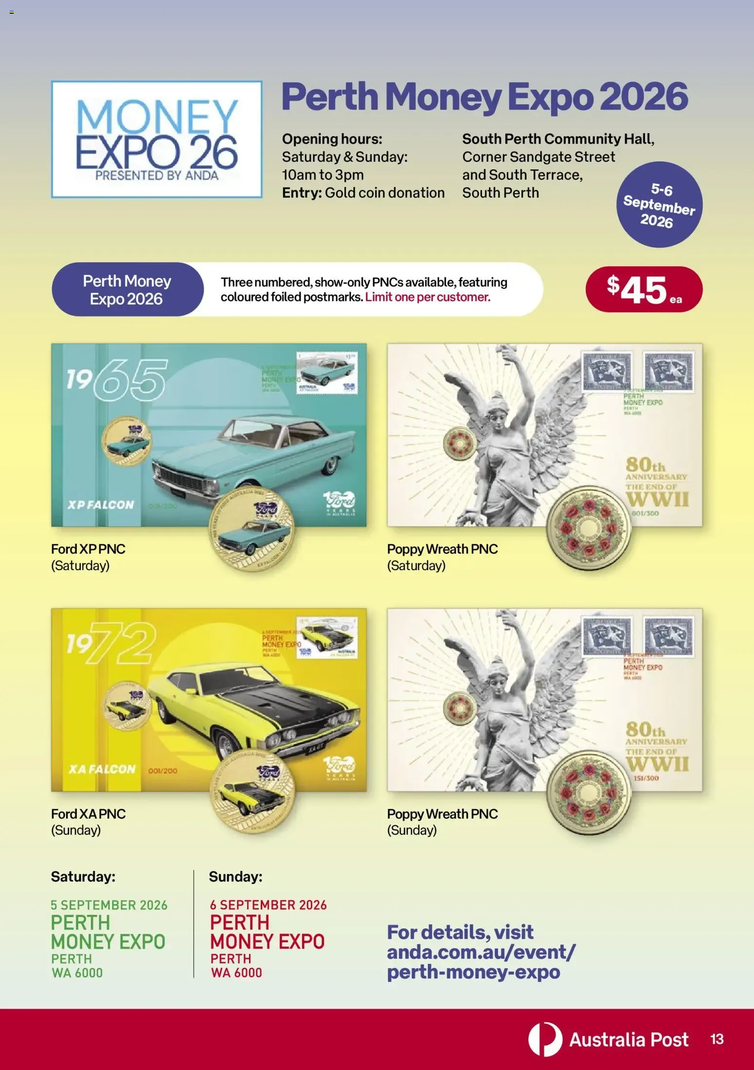 Stamp Bulletin - Catalogue valid from 1 September to 20 October 2026 - page 13